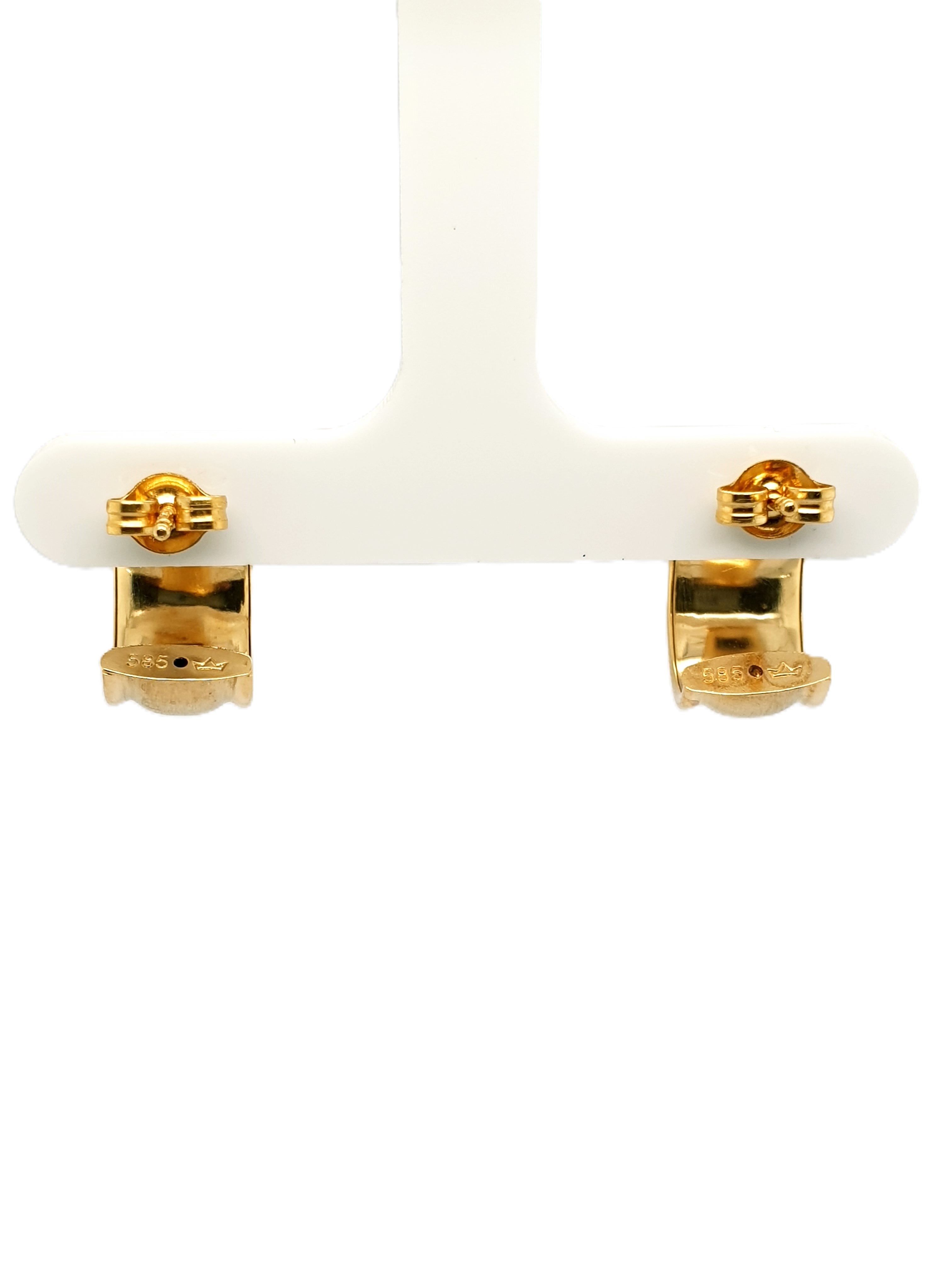 Gold Ohrringe mini Creolen 585/14kt