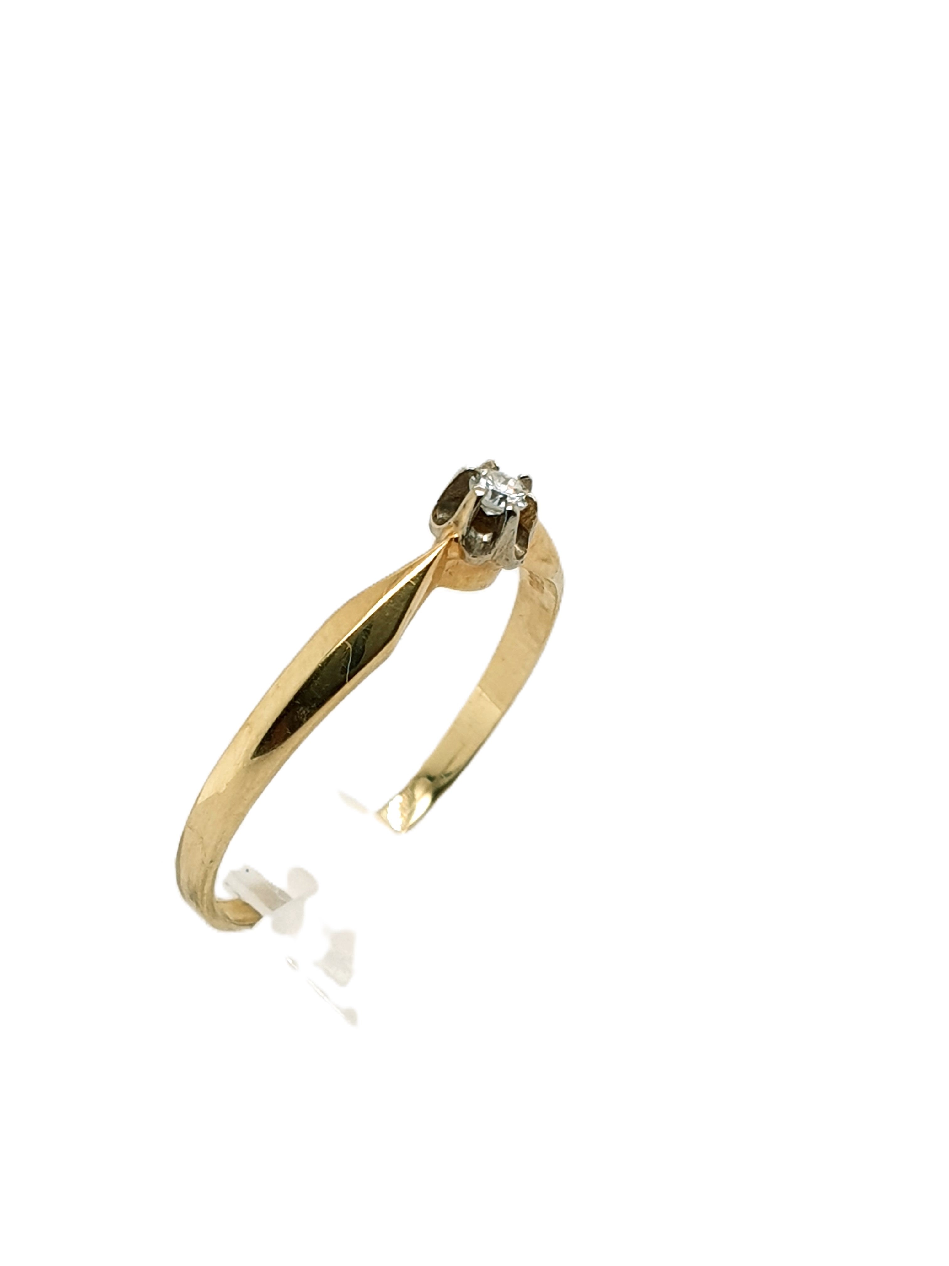 Brillant Gold Ring 585/14kt Gr.58