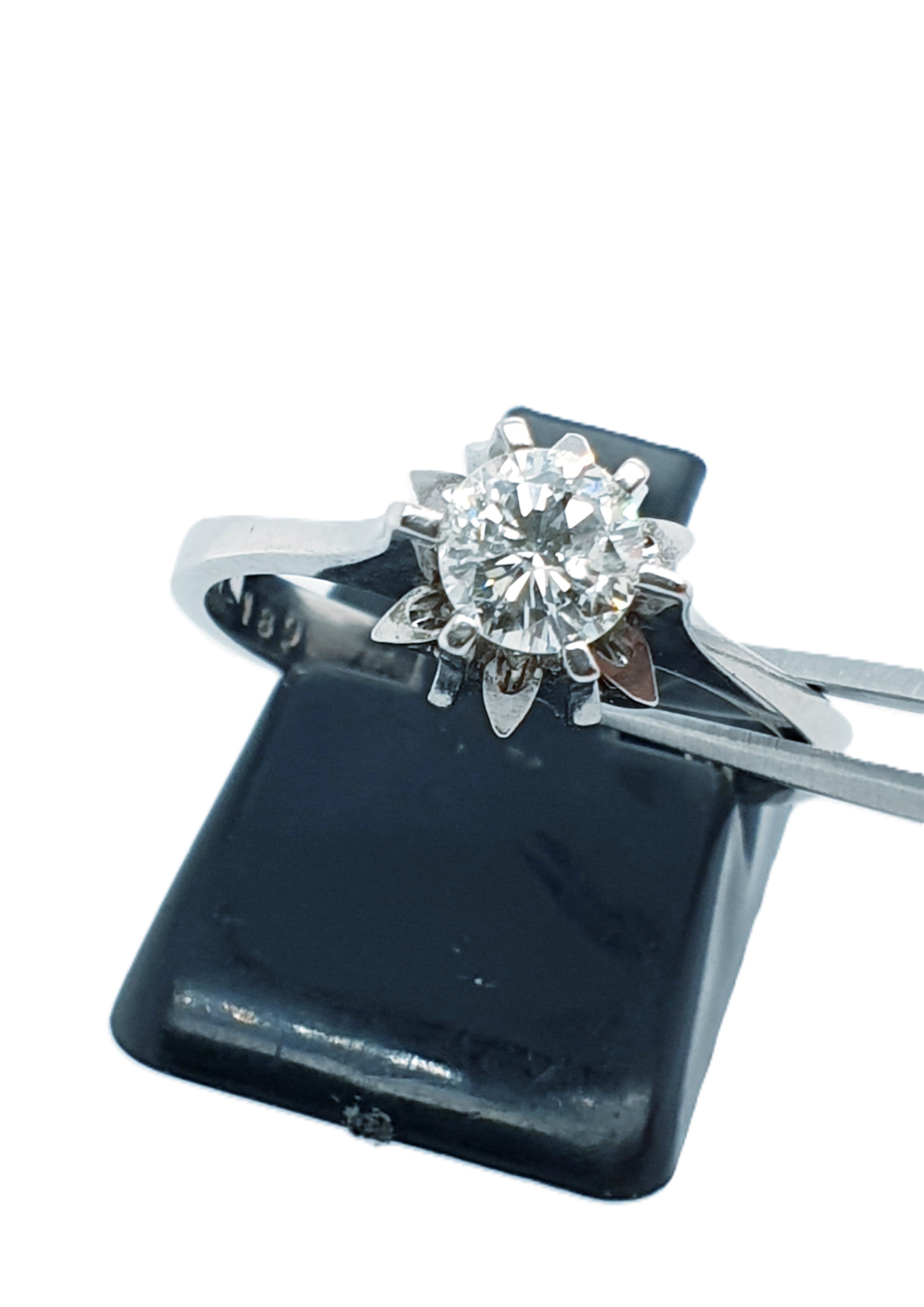 Brillant Weißgold Ring 585/14kt Gr.54 0,50ct