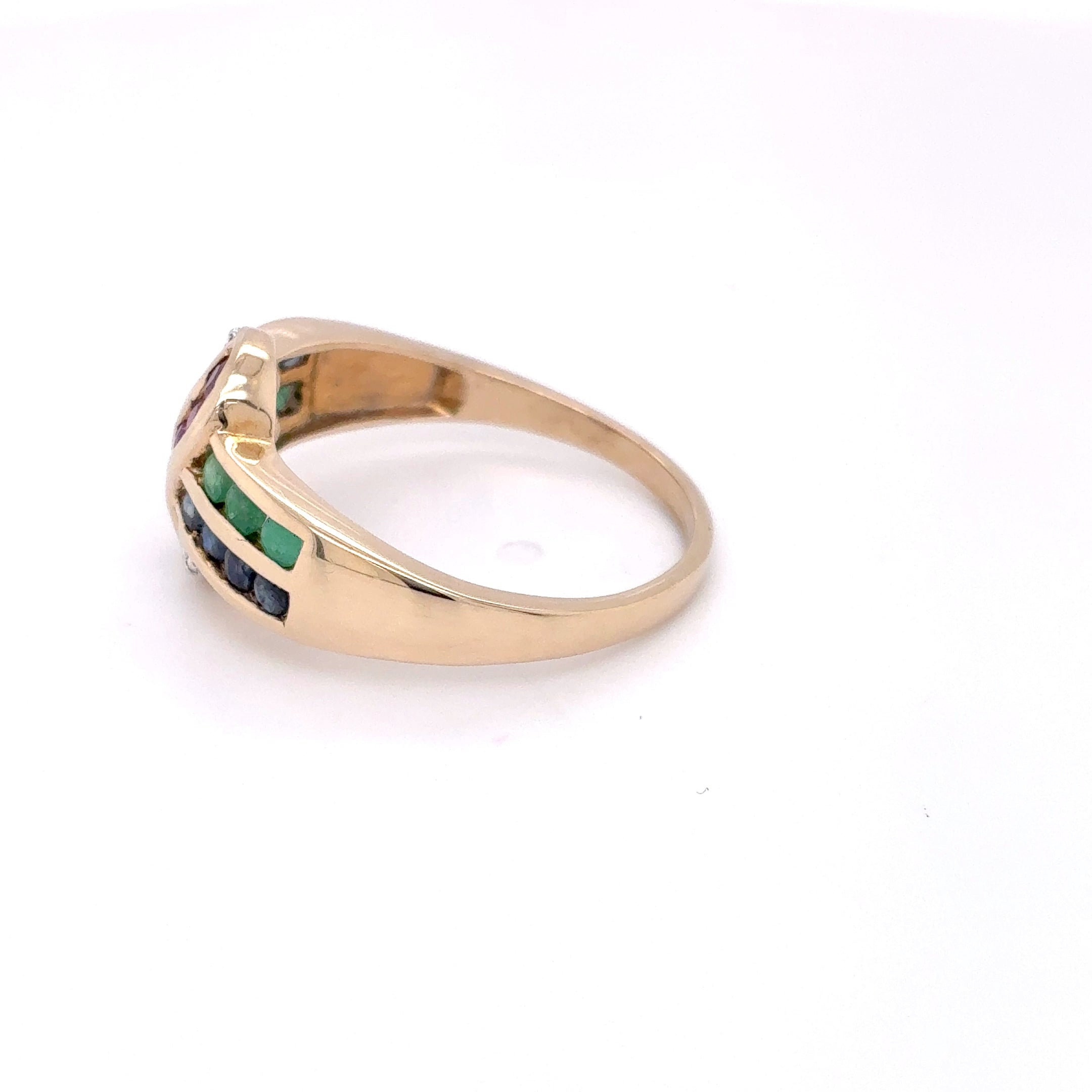 Damenring 375 Gelbgold 9kt Gold Diamanten Gr. 60