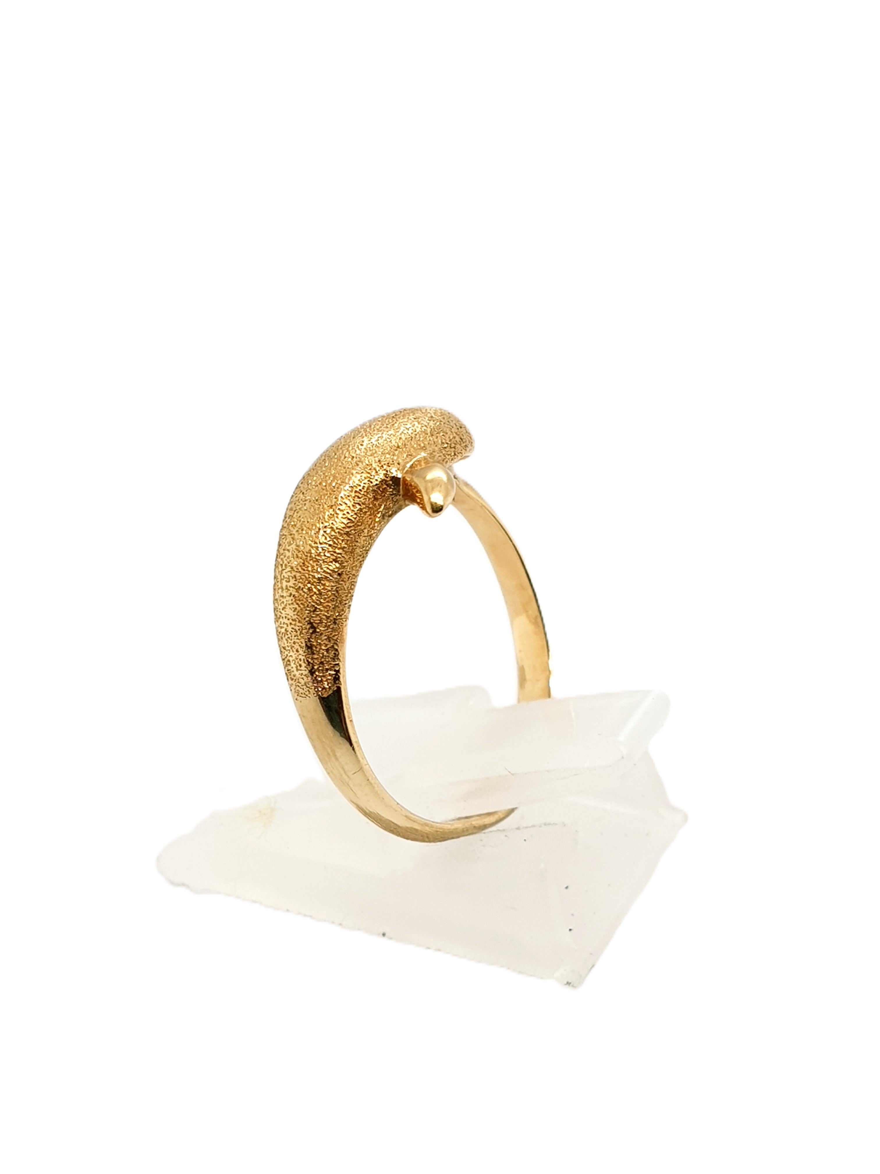 Gold Ring 585/14kt Gr.57 Delfin