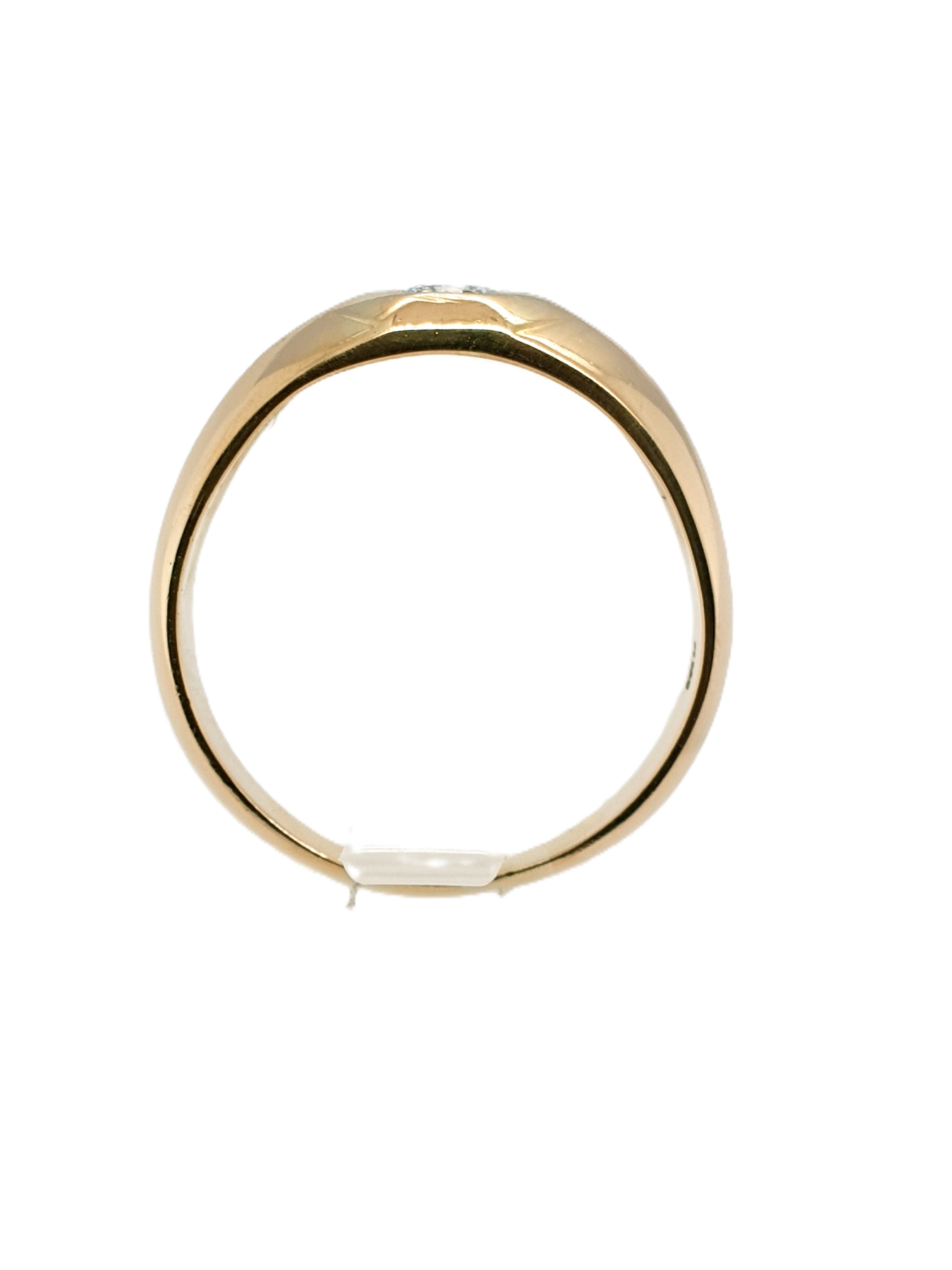 Gold Ring 750/18kt mit 0,20ct Brillant Gr.69