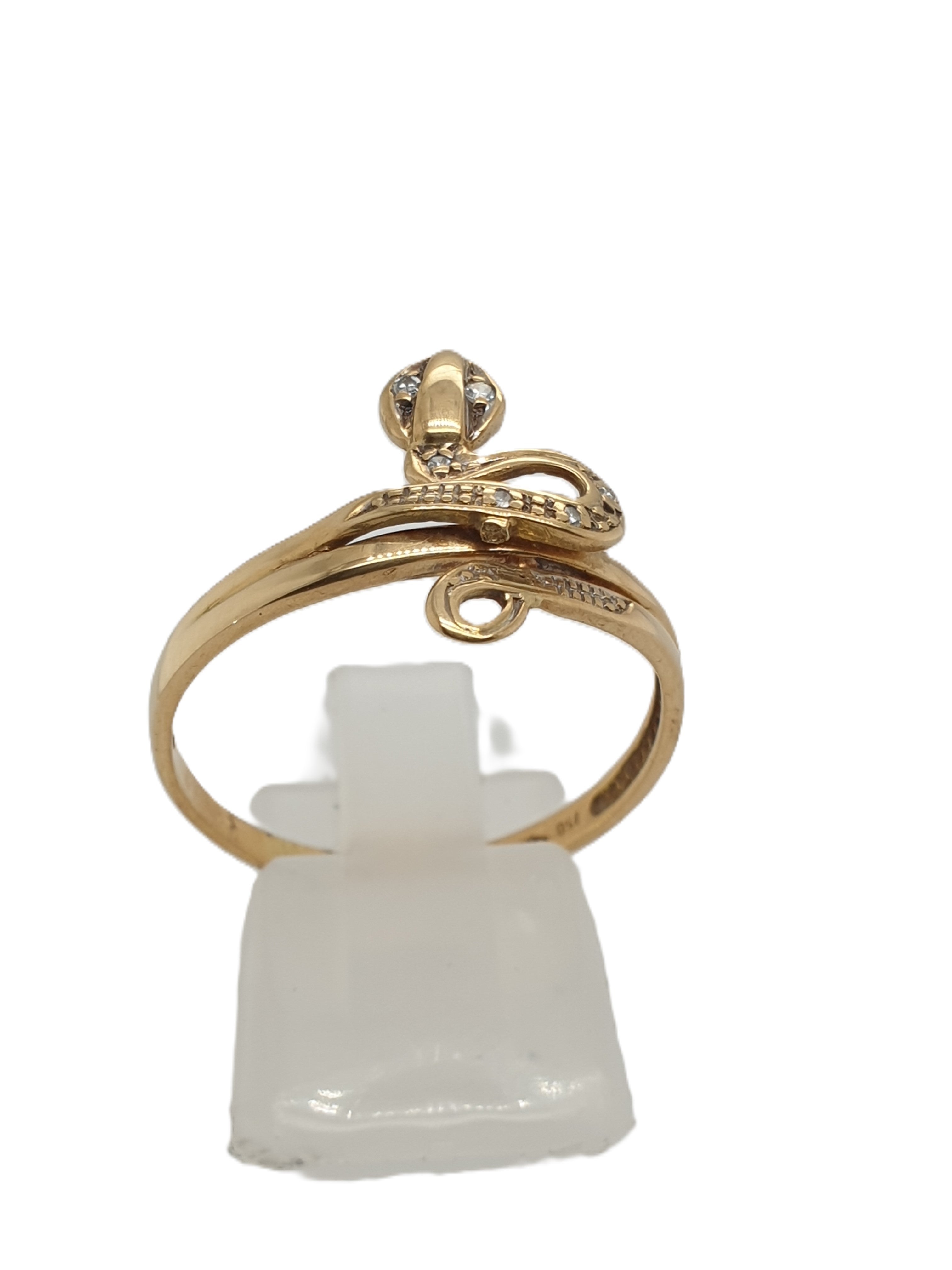 Gold Ring 750/18kt Gr.66 Schlange