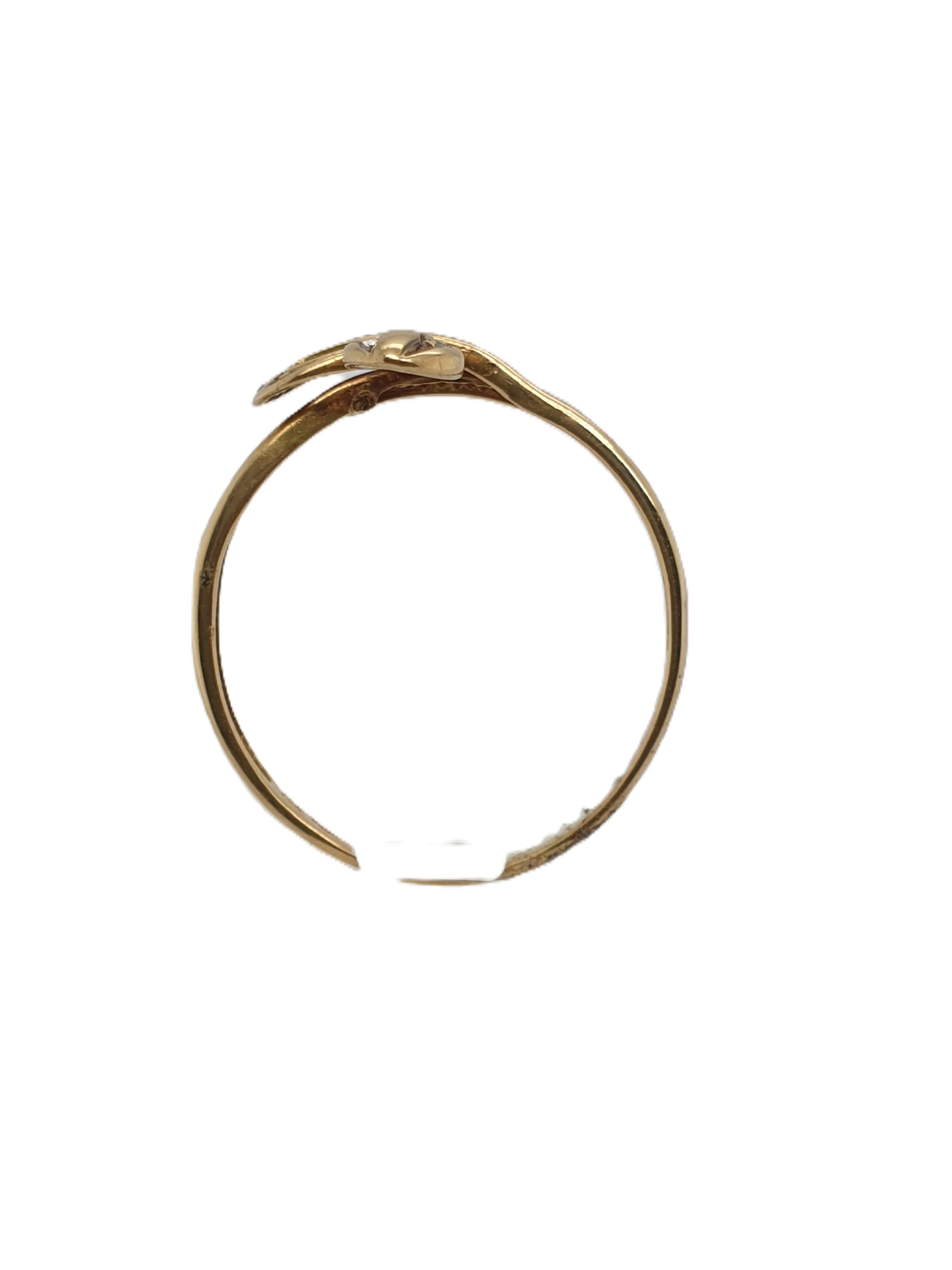 Gold Ring 750/18kt Gr.66 Schlange