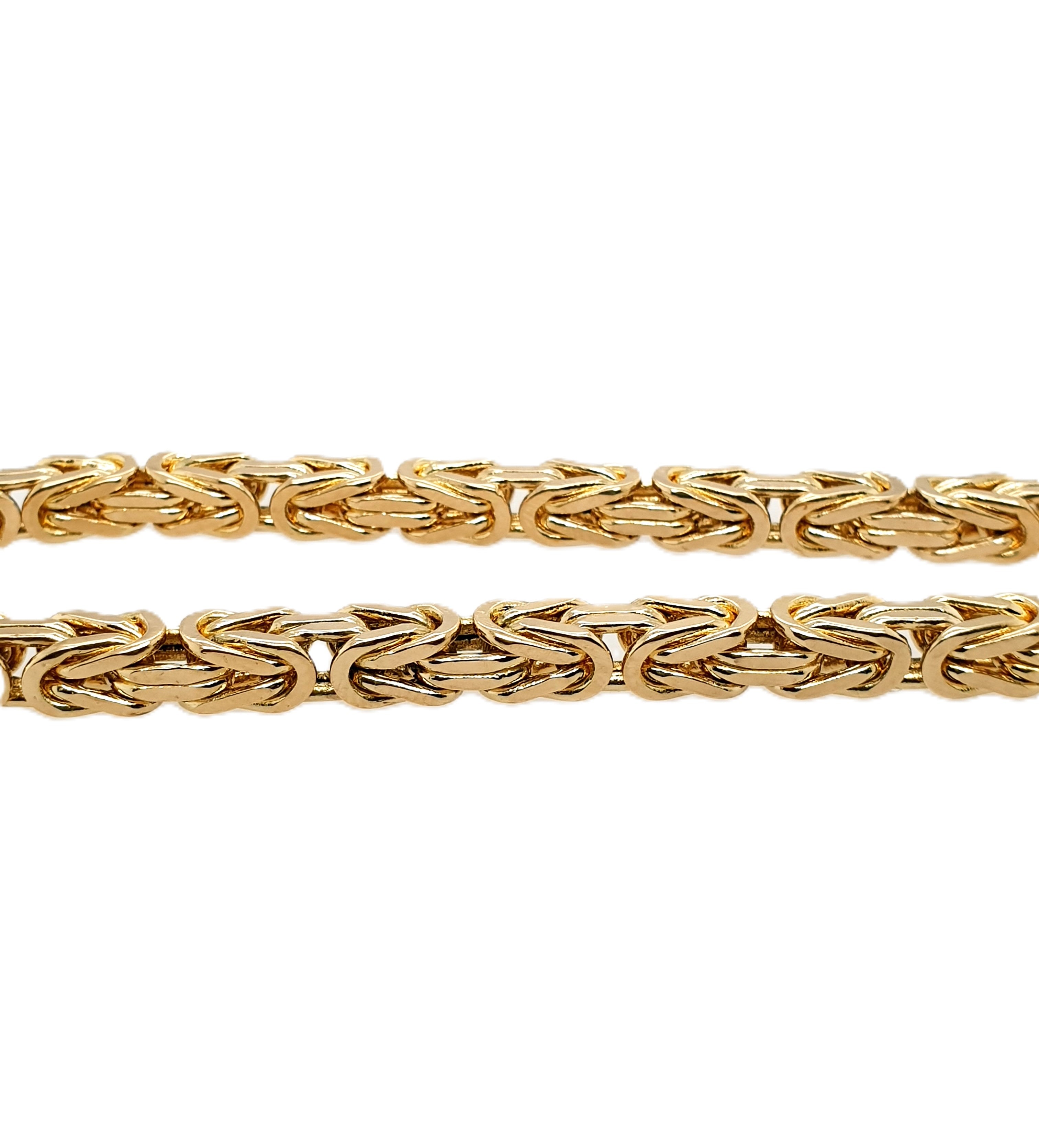 Königsarmband 585/14kt 21cm