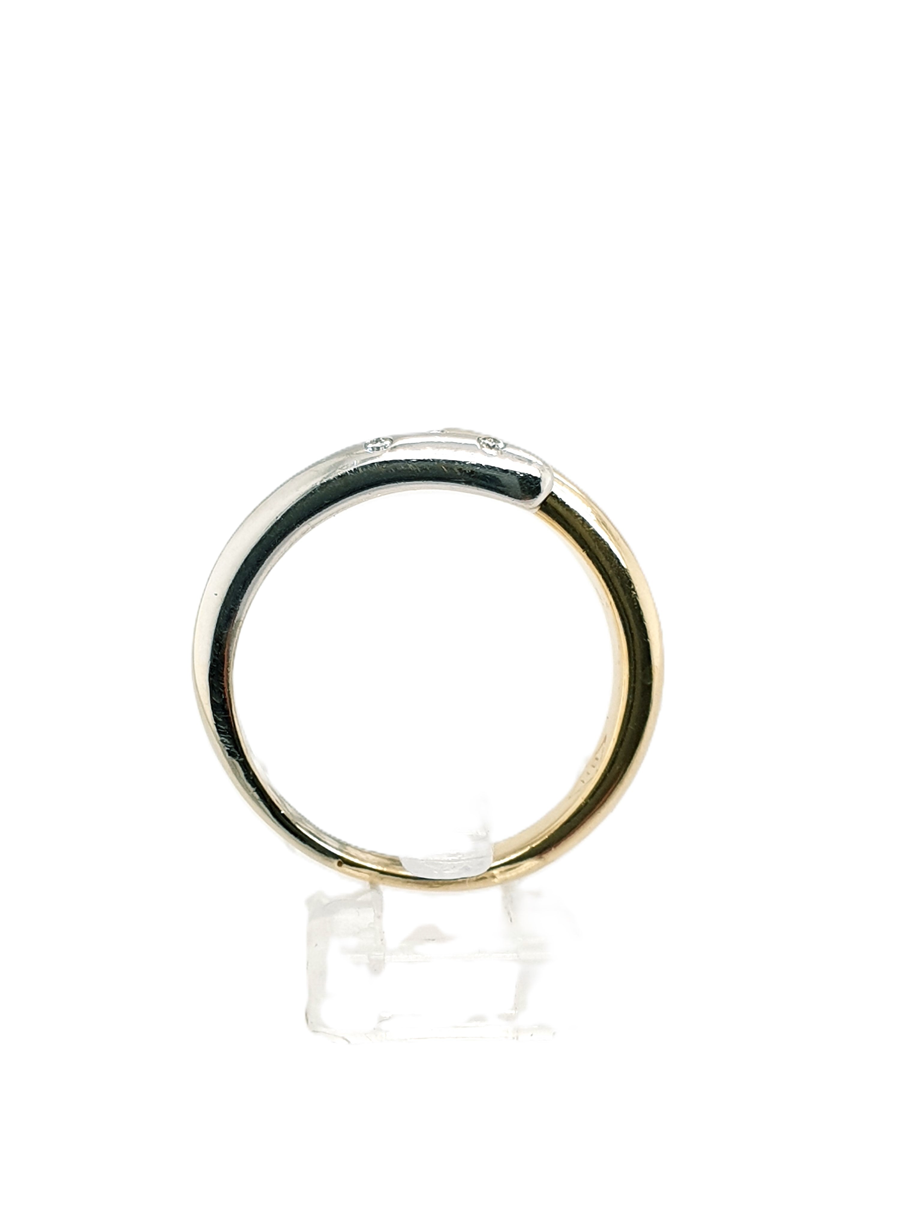 Gold Ring 585/14kt Gr.55 mit Brillanten
