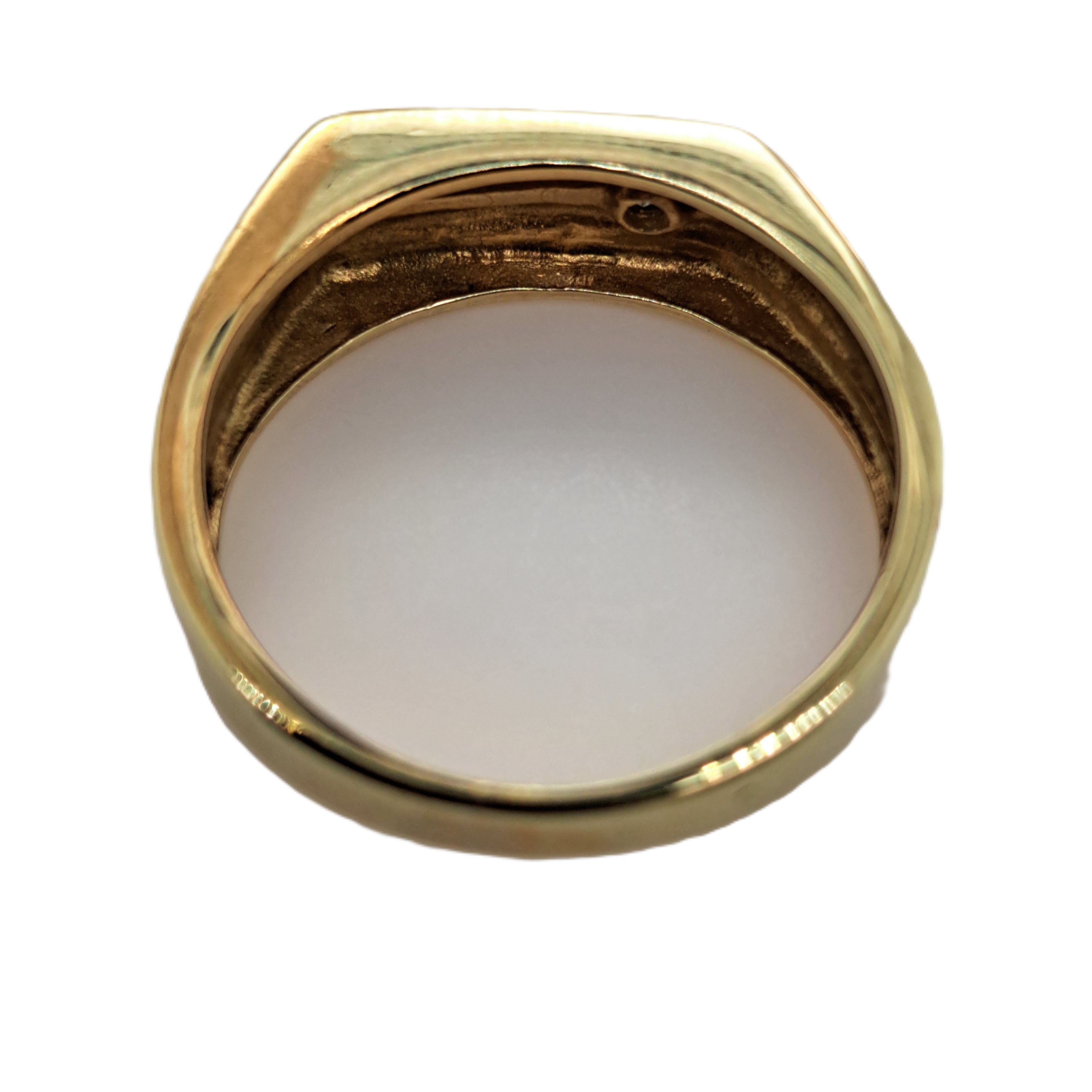 Ring Unisex Gelbgold 585/14kt 1 Brillant ca.0,05ct Gr.60