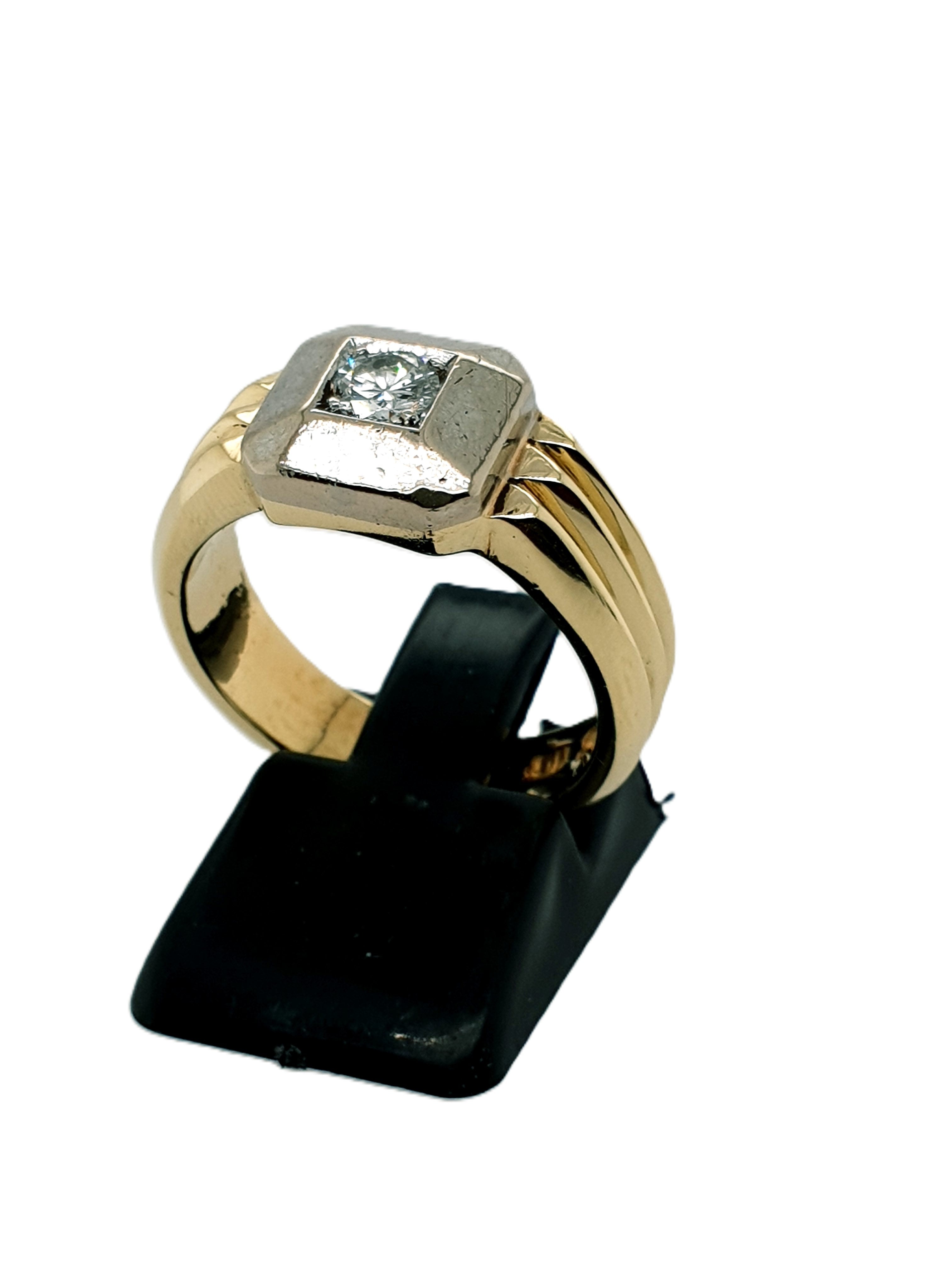 Brillant Gold Ring 585/14kt Gr.57 ca. 0,25ct Brillant