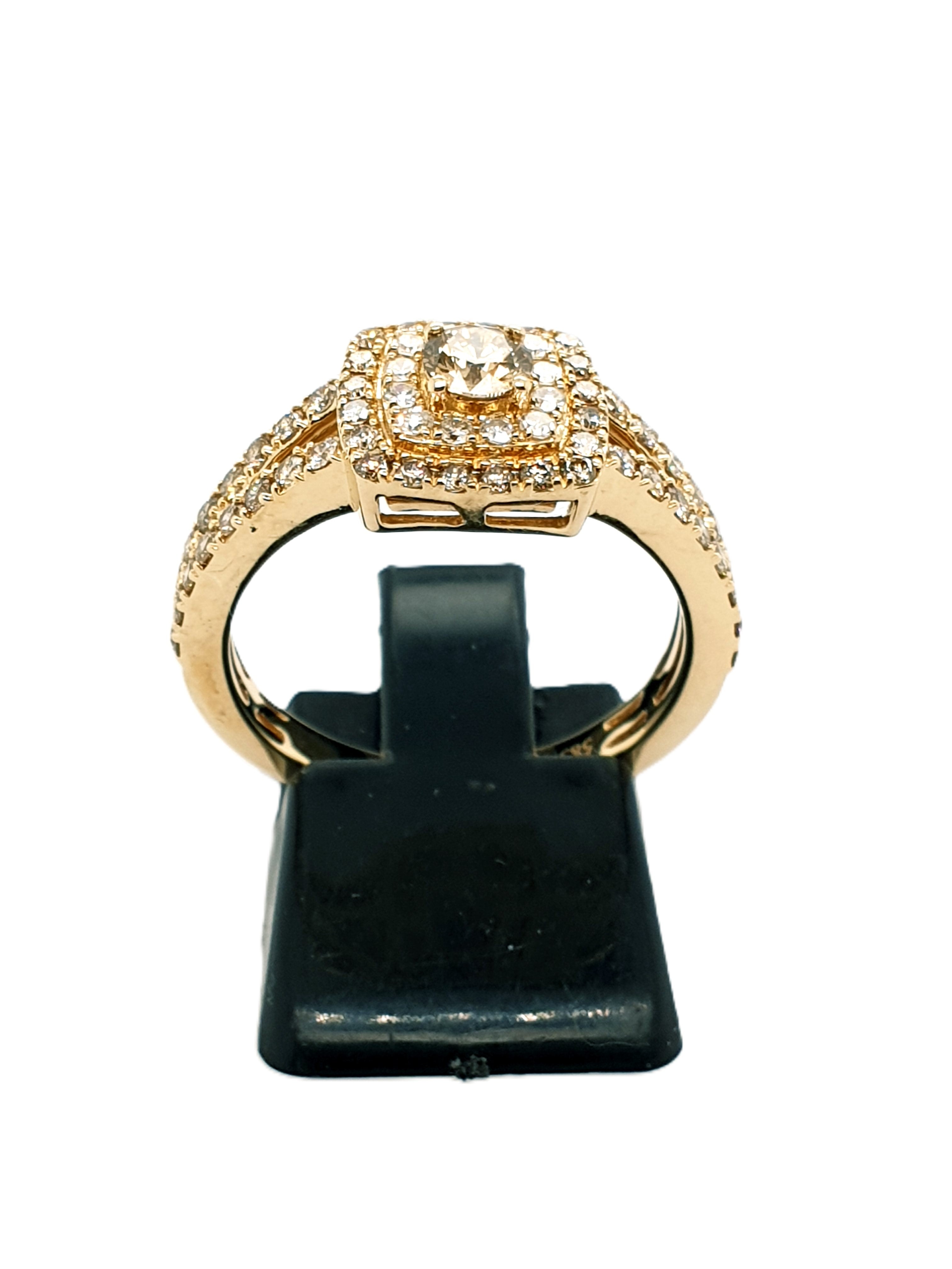 Brillant Gold Ring 585/14kt Gr.57