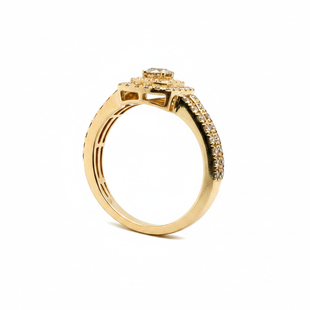 Brillant Gold Ring 585/14kt Gr.57