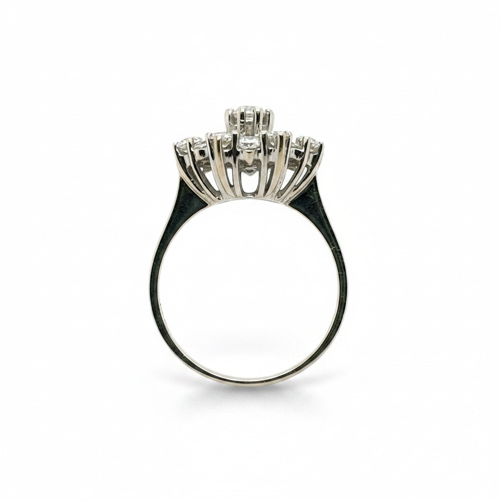 Weißgold Brillant Ring 585/14kt Gr.56