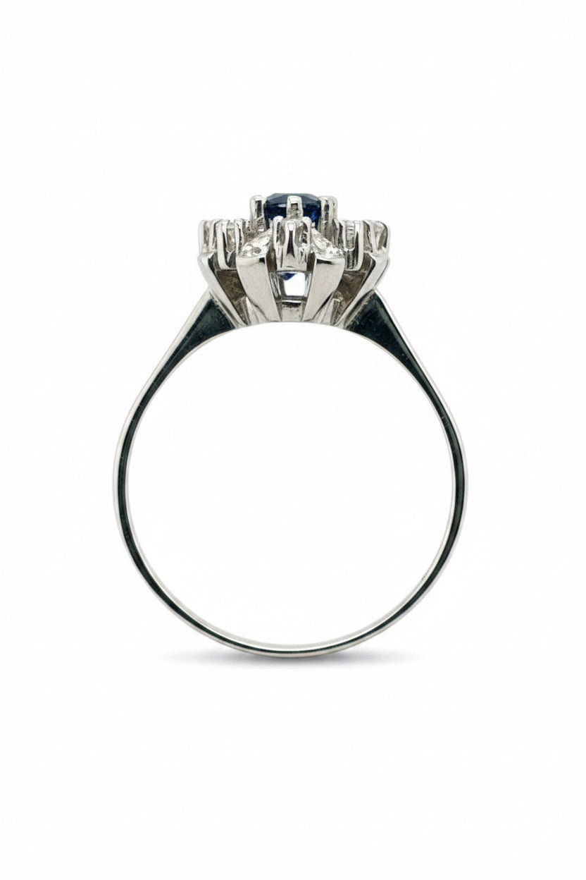 Weißgold Brillant Ring 585/14kt Gr.62