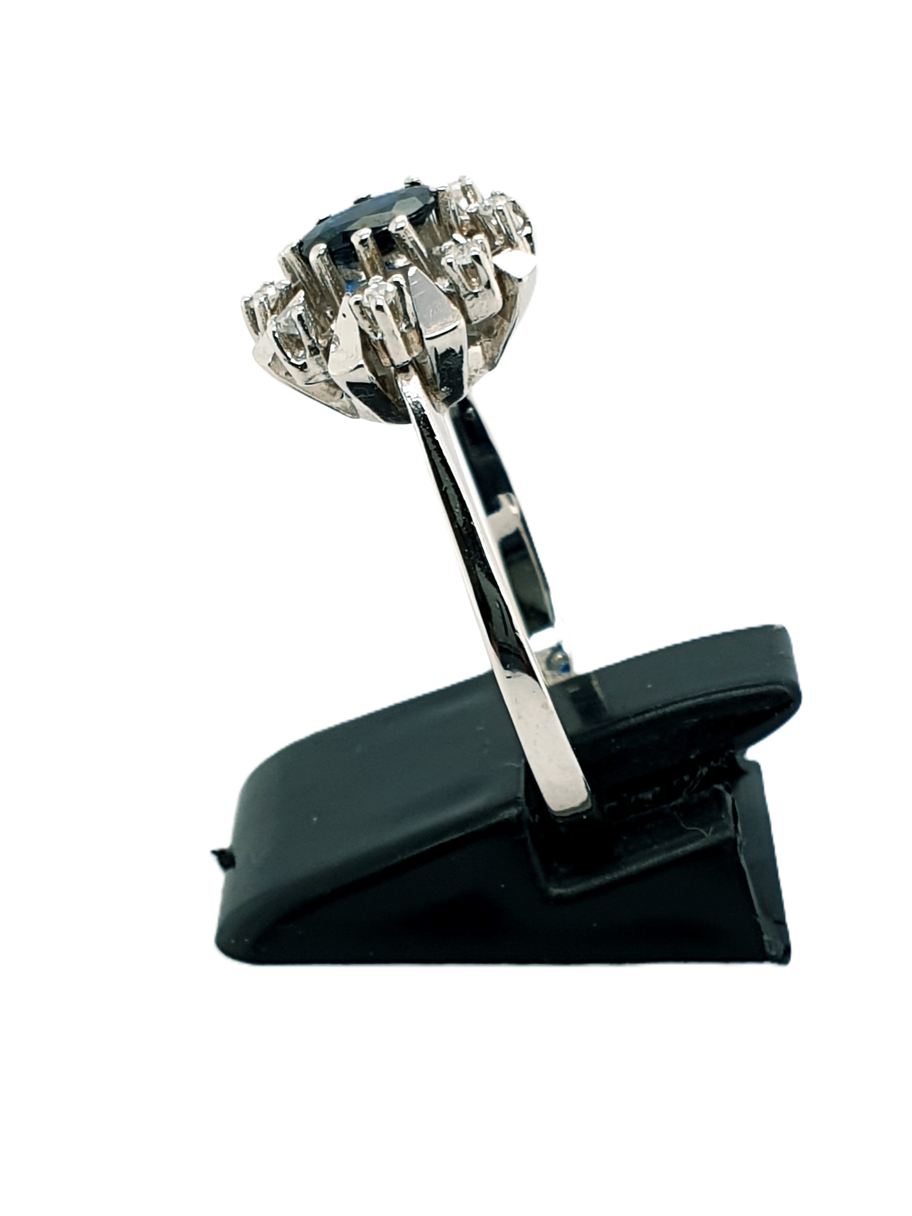 Weißgold Brillant Ring 585/14kt Gr.62