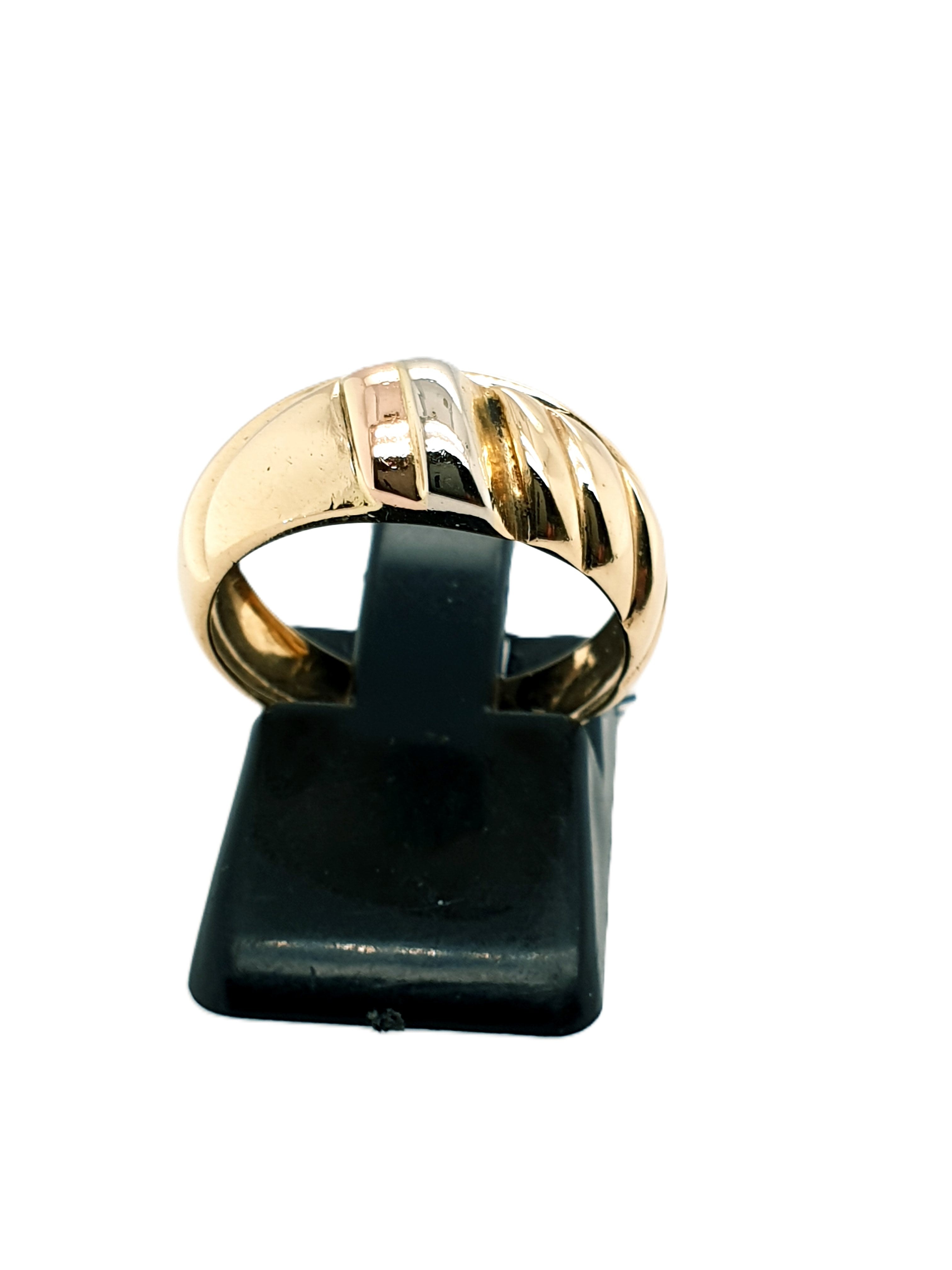 Tricolor Gold Ring 585/14kt Gr.52