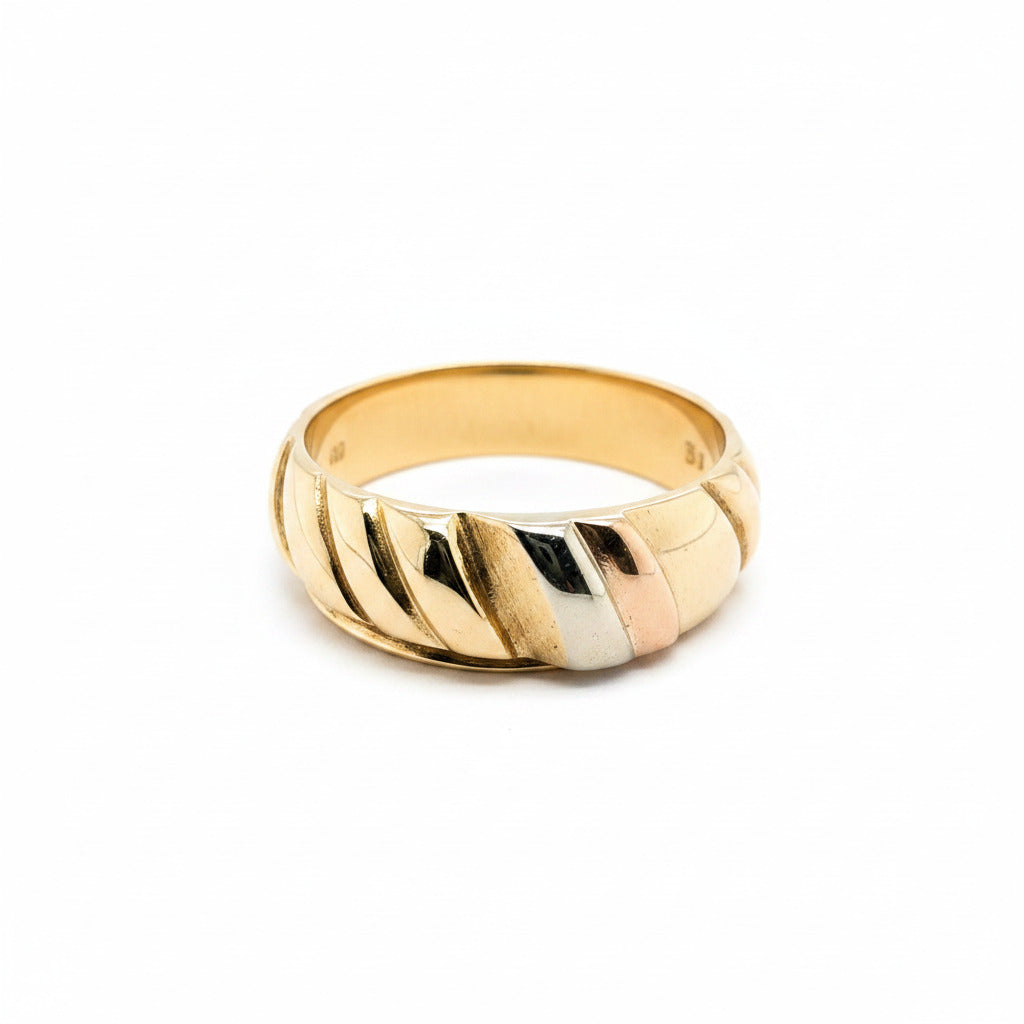 Tricolor Gold Ring 585/14kt Gr.52