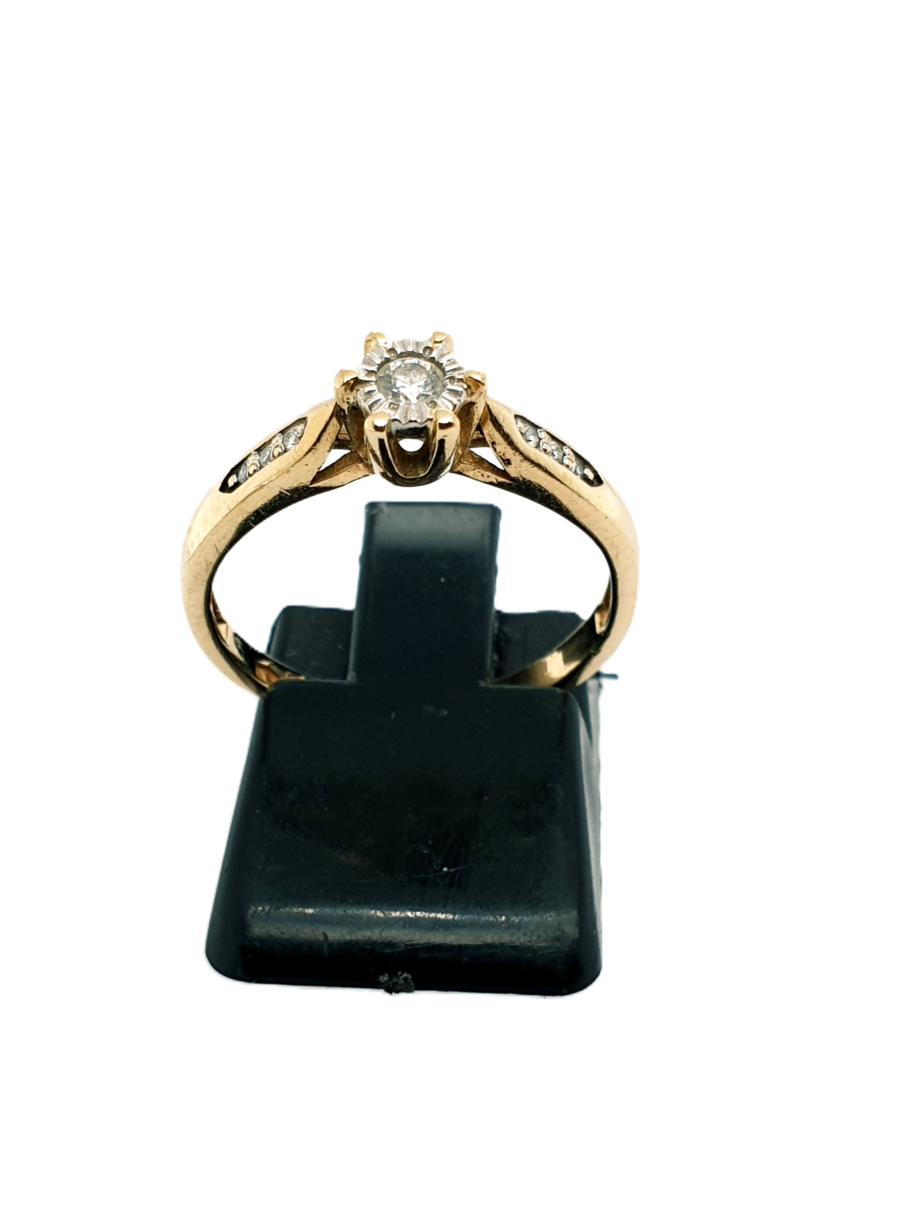 Brillant Gold Ring 585/14kt Gr.53