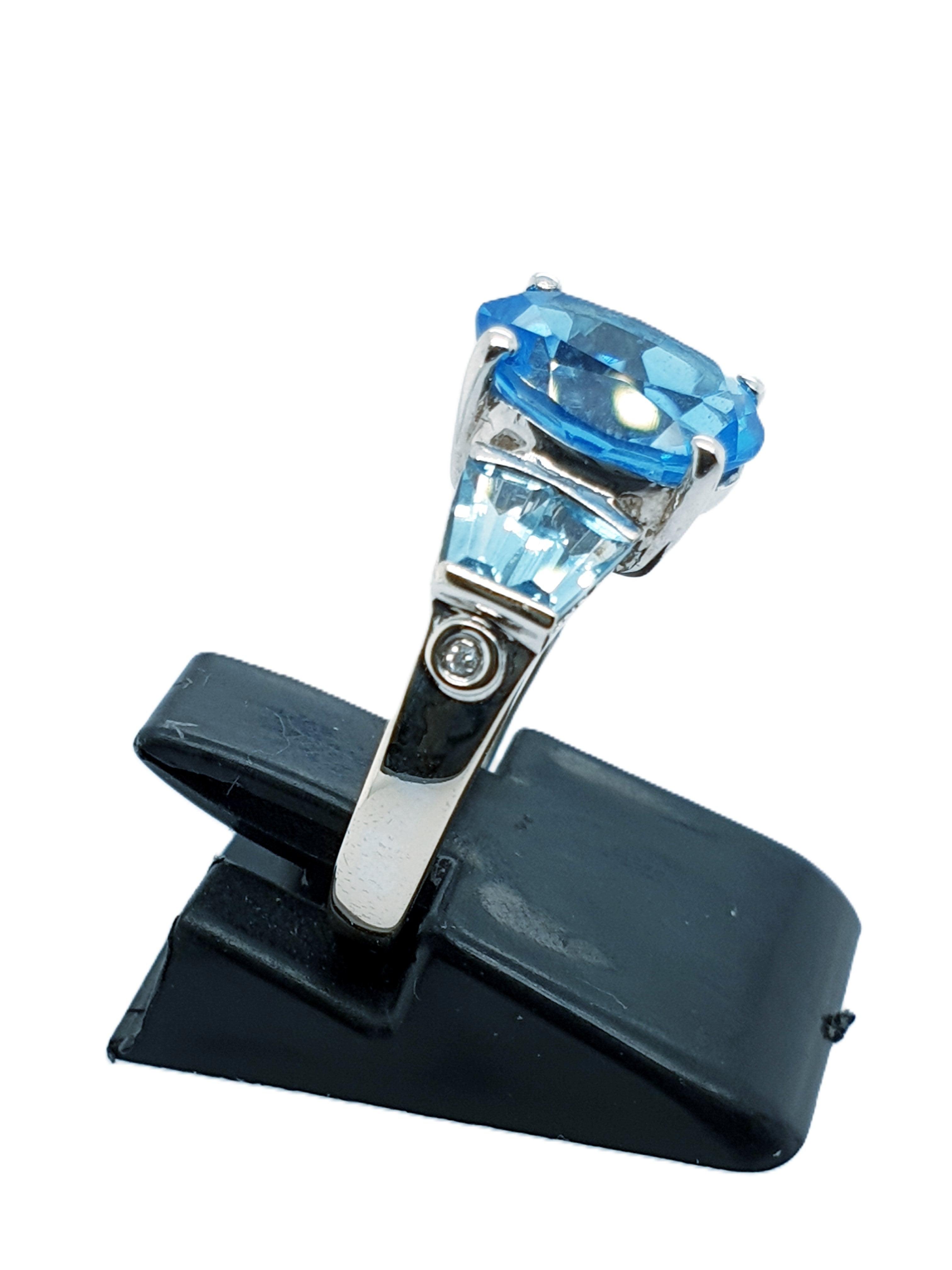 Weißgold Ring 585/14kt Gr.52