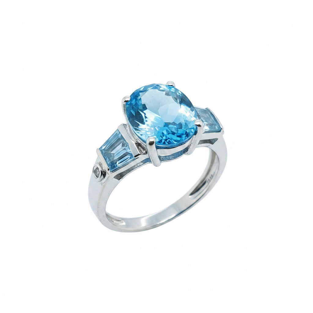 Weißgold Ring 585/14kt Gr.52