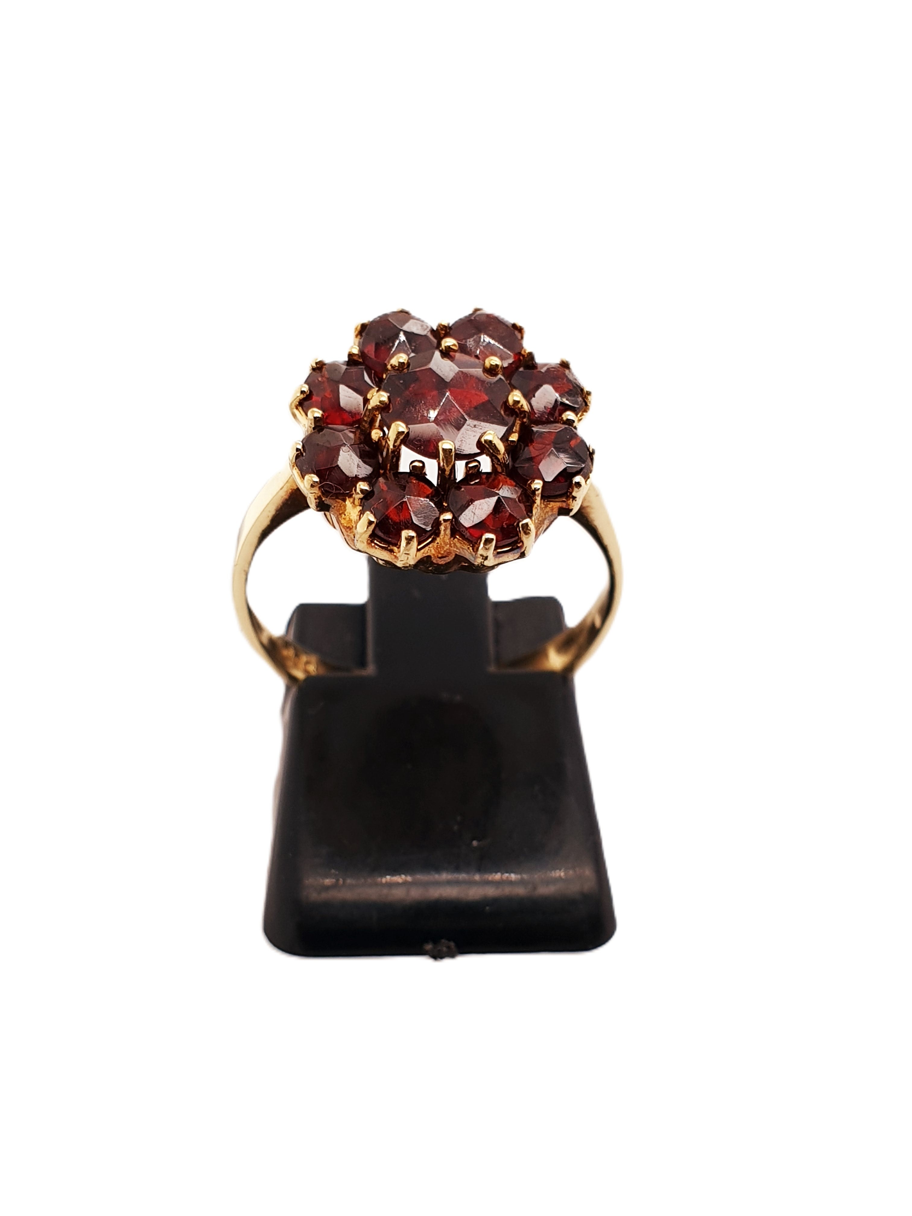 Gold Ring 585/14kt Gr.54 mit Granat