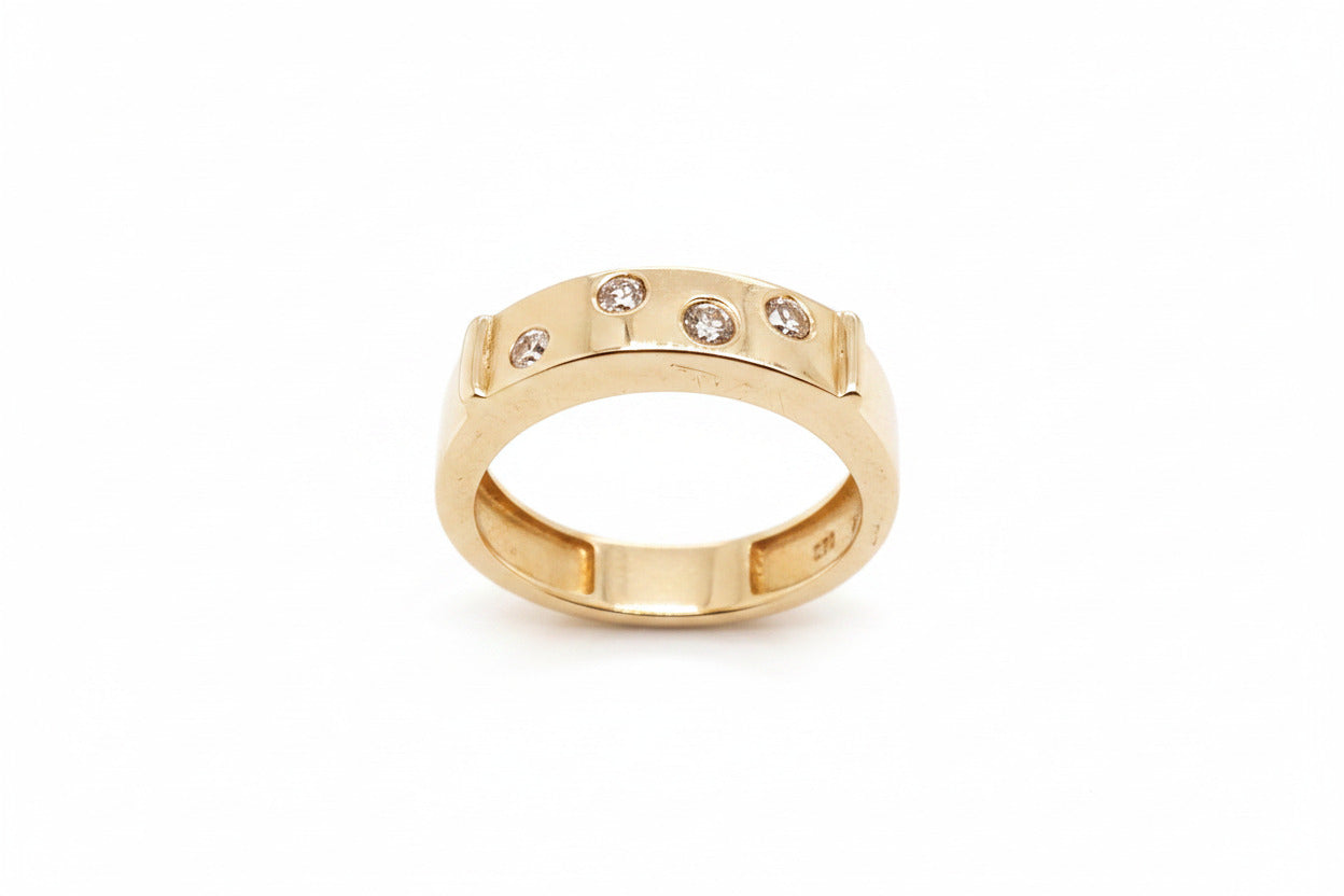 Brillant Ring 585/14kt Gold Gr.54