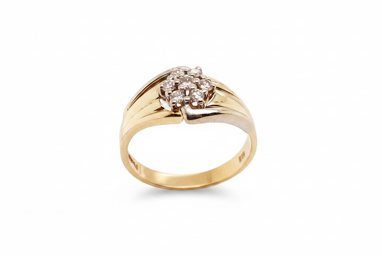 Brillant Gold Ring 585/14kt Gr.55