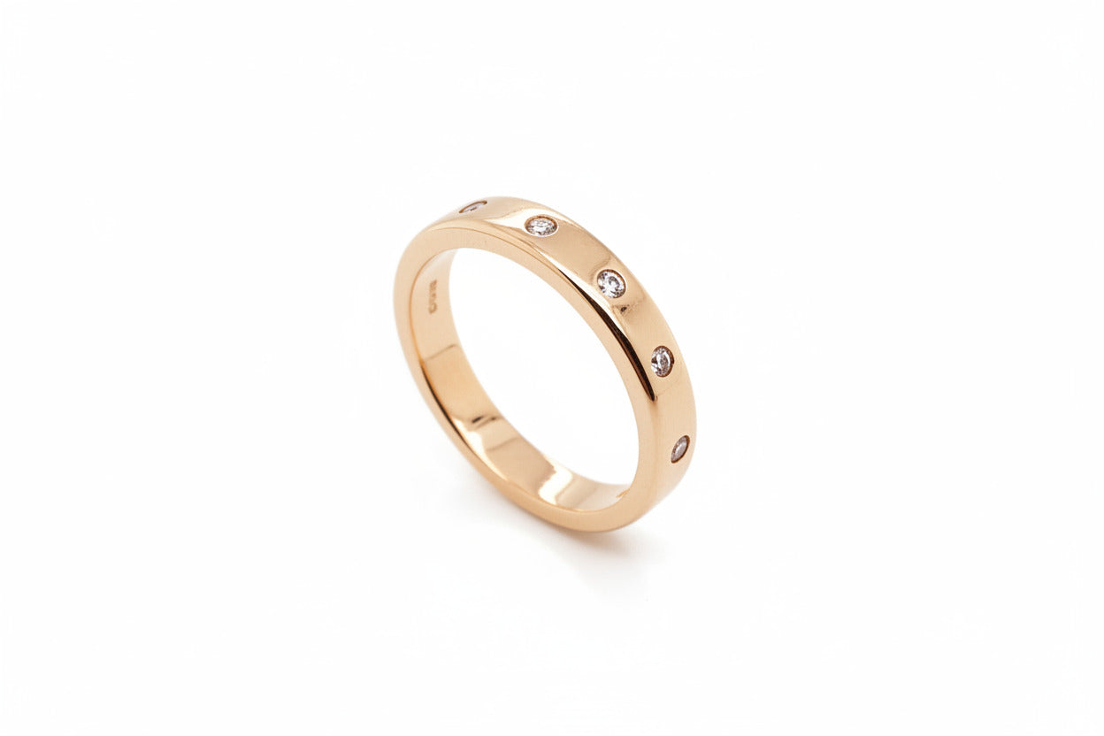 Brillant Gold Ring 585/14kt Gr.54