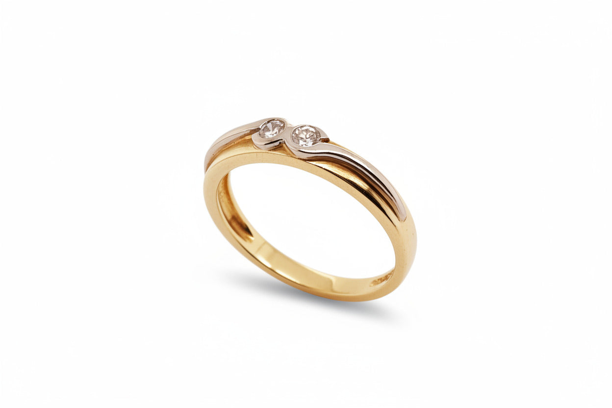 Brillant Gold Ring 585/14kt Gr.54