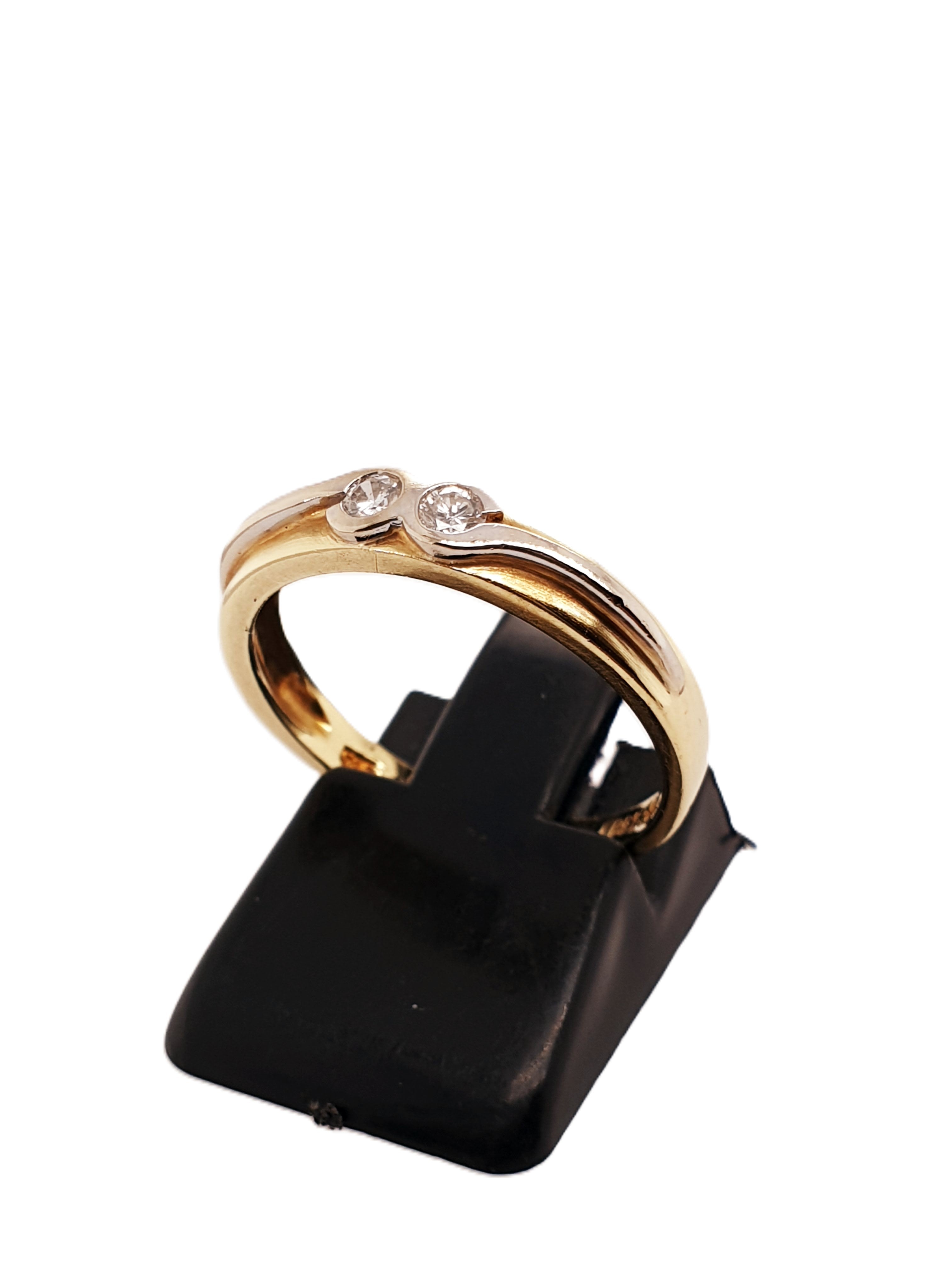 Brillant Gold Ring 585/14kt Gr.54