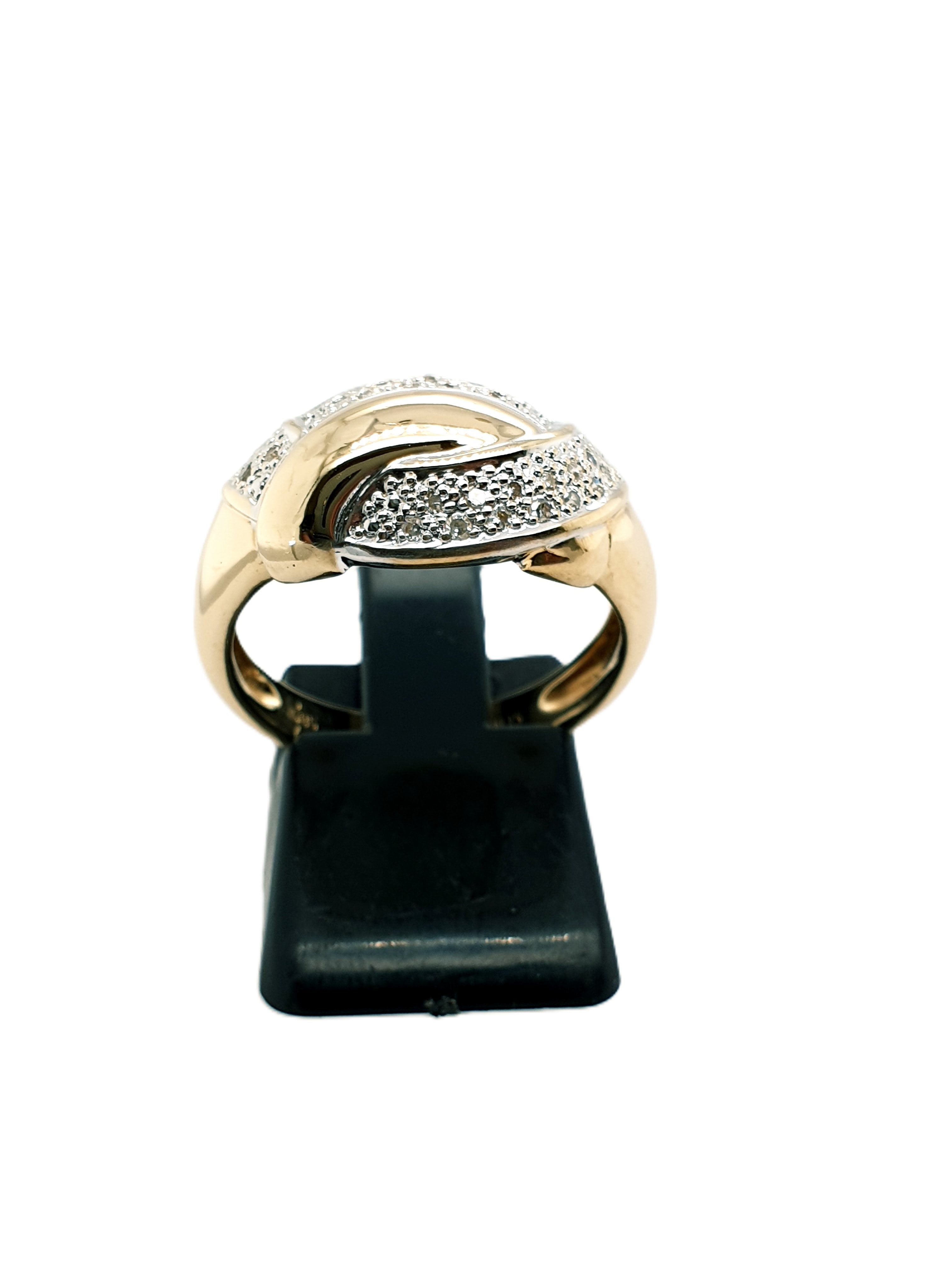 Gold Ring 585/14kt Gr.57 mit Brillanten