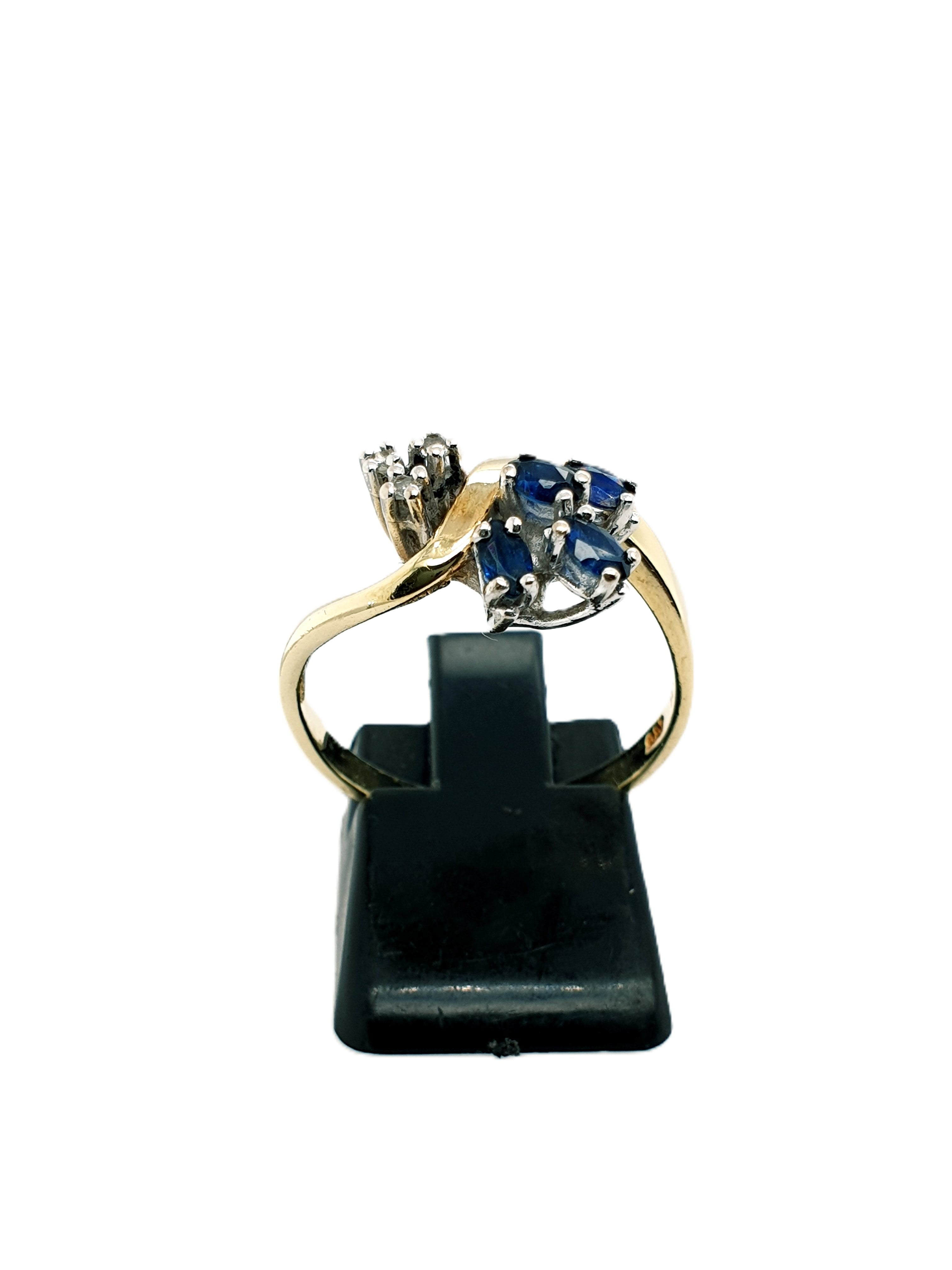 Brillant Saphir Goldring 585/14kt Gr.57