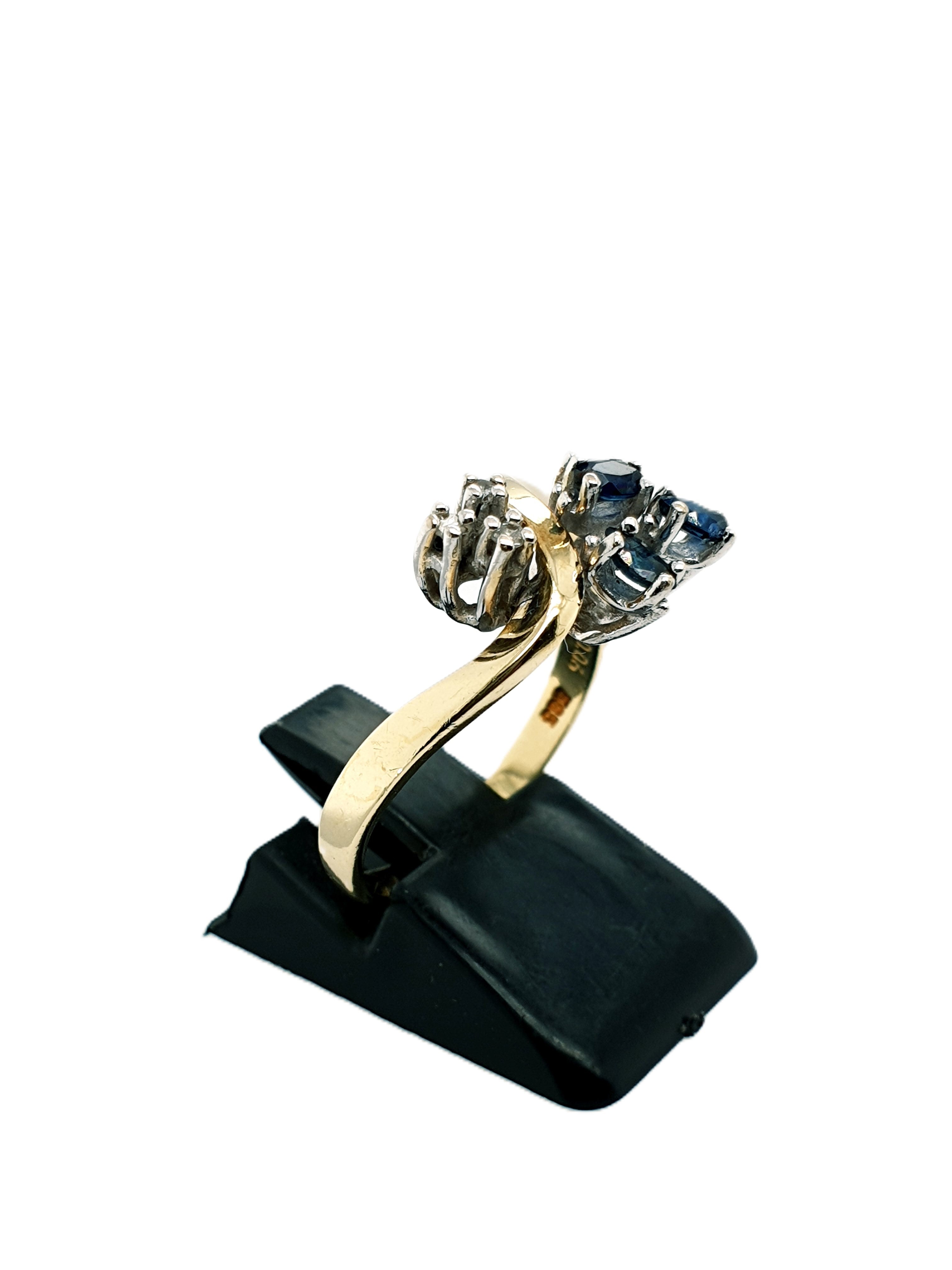 Brillant Saphir Goldring 585/14kt Gr.57