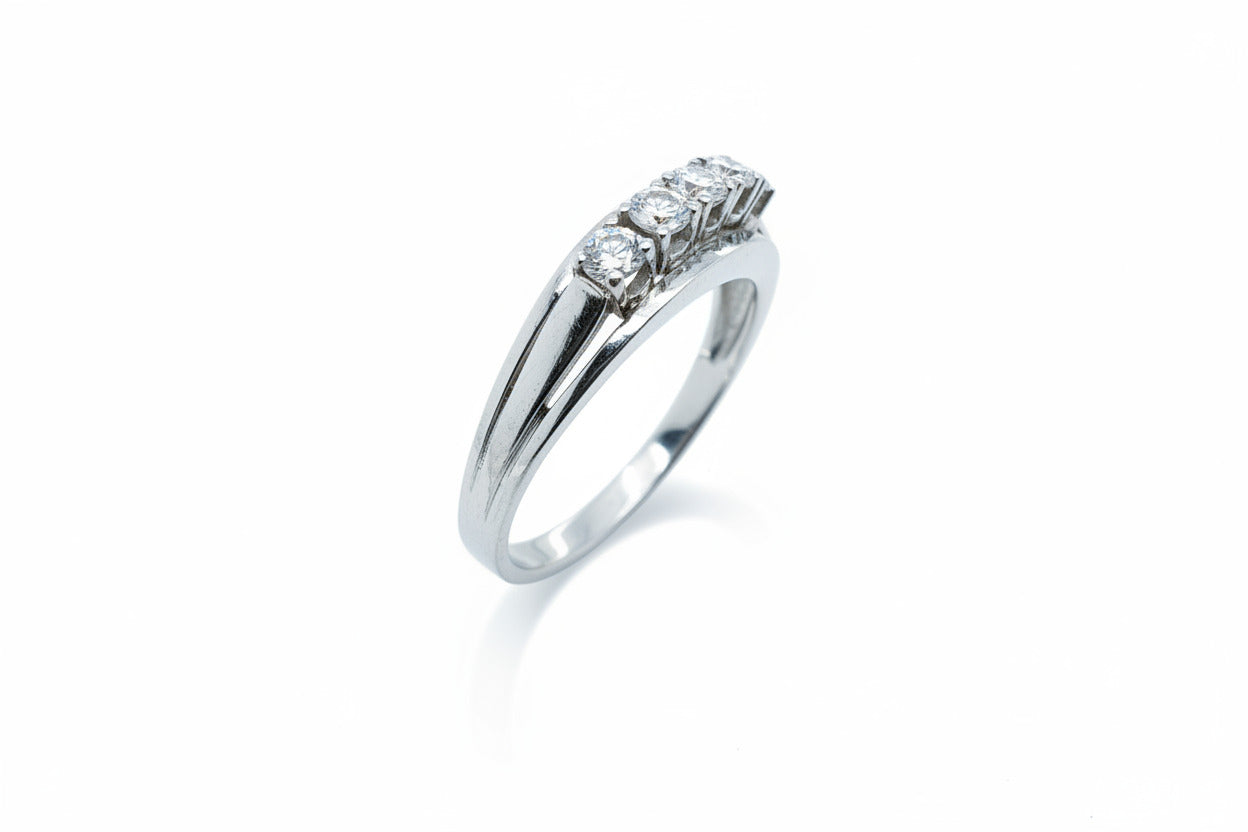 Weißgold Brillantring 585/14kt Gr.56