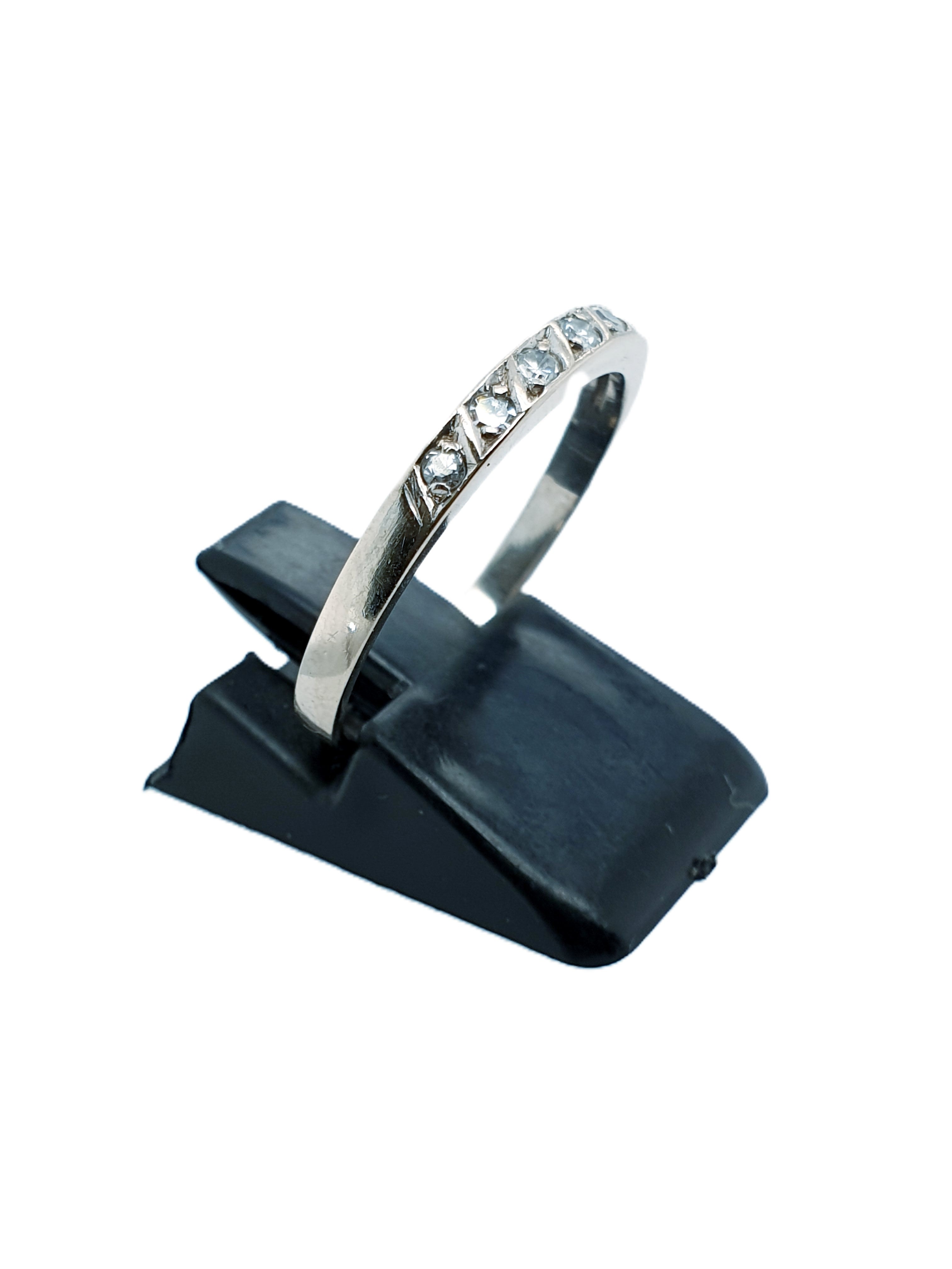 Weißgold Brillantring 585/14kt Gr.59