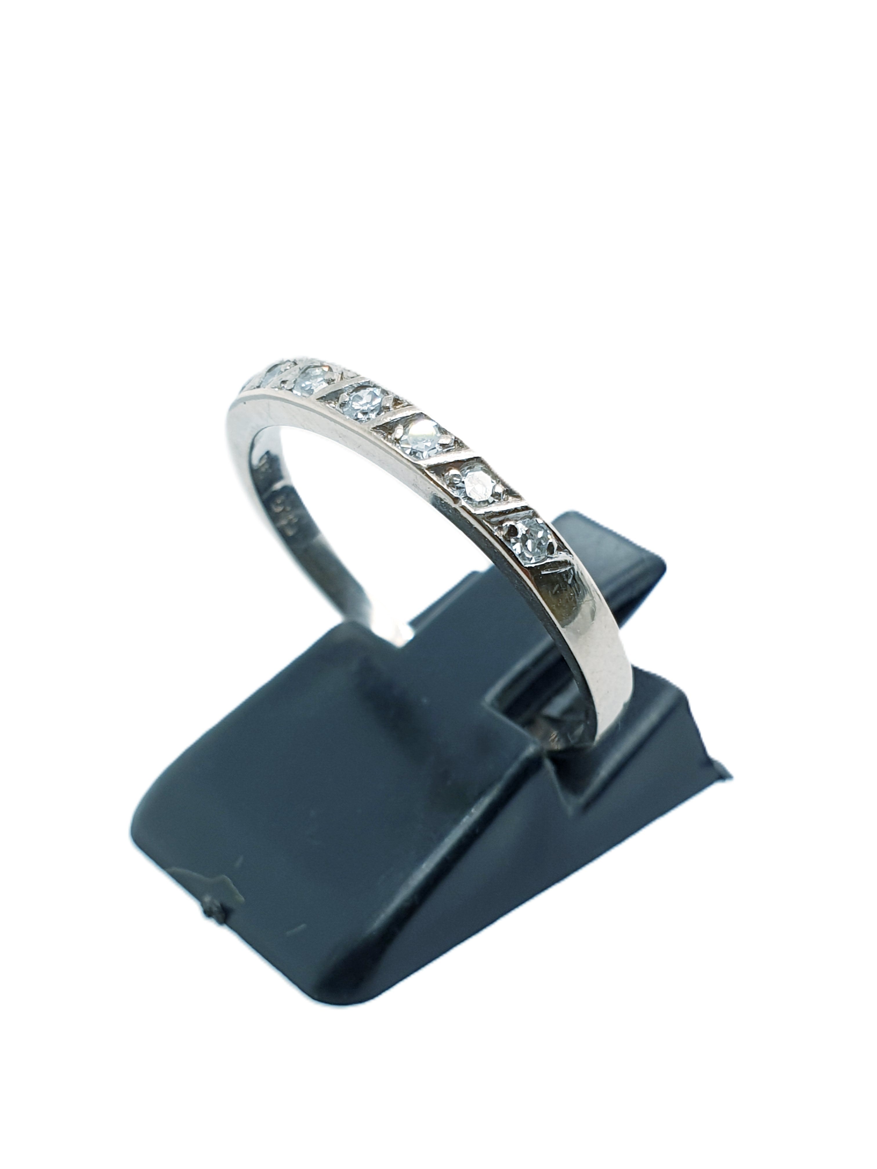 Weißgold Brillantring 585/14kt Gr.59