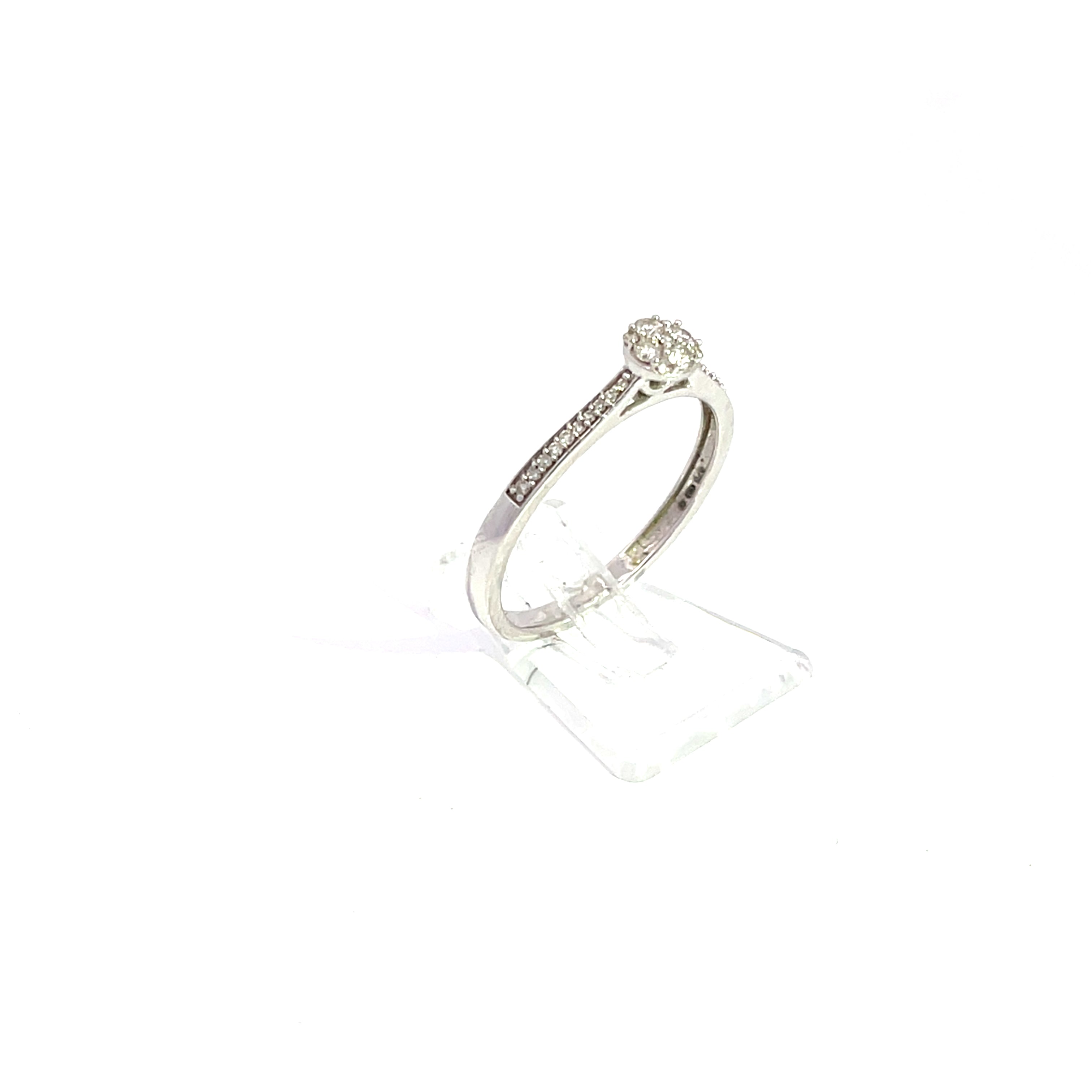 Damering Weißgold Diamanten Gr. 57