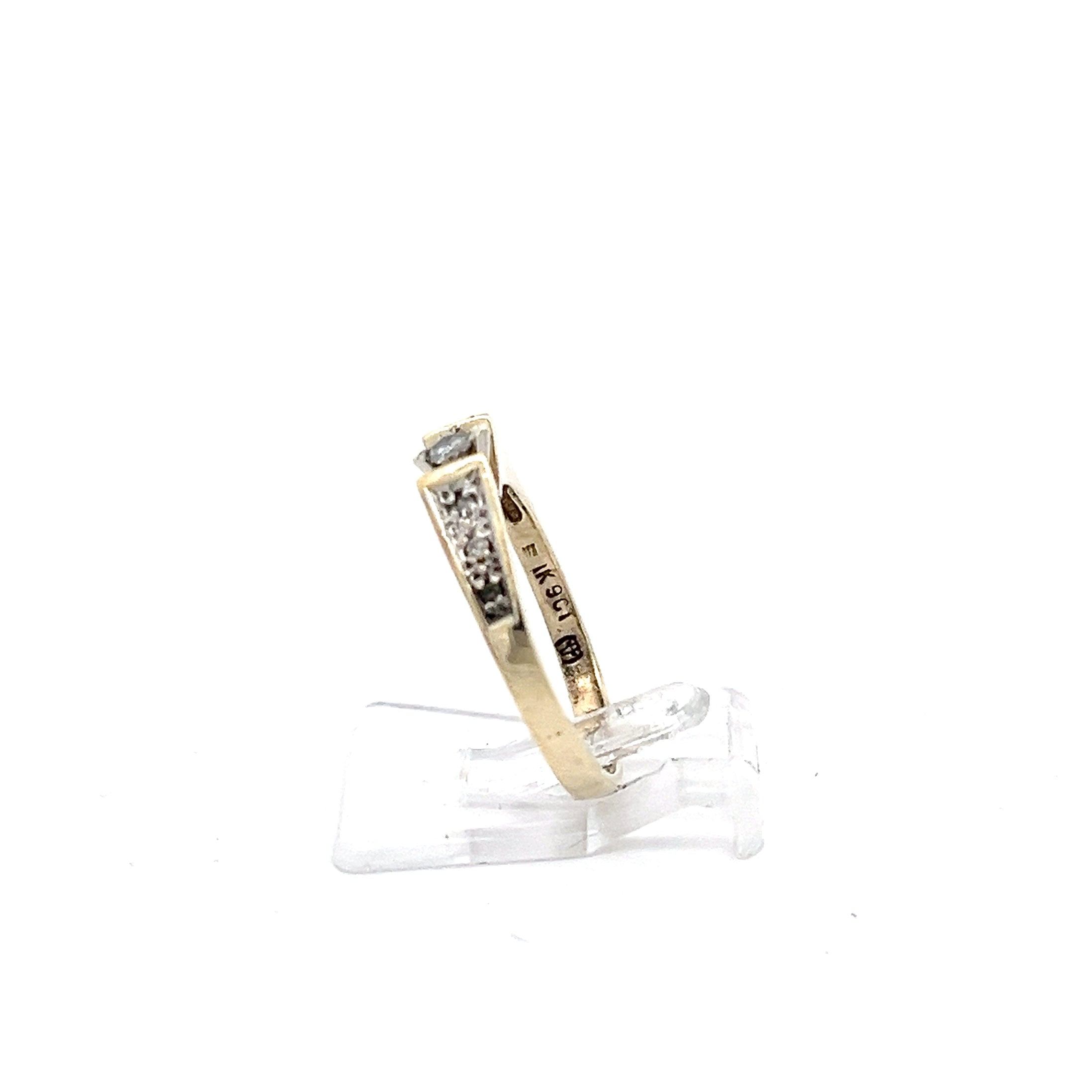 Diamanten Ring Gelb Gold 375 / 9 Karat
