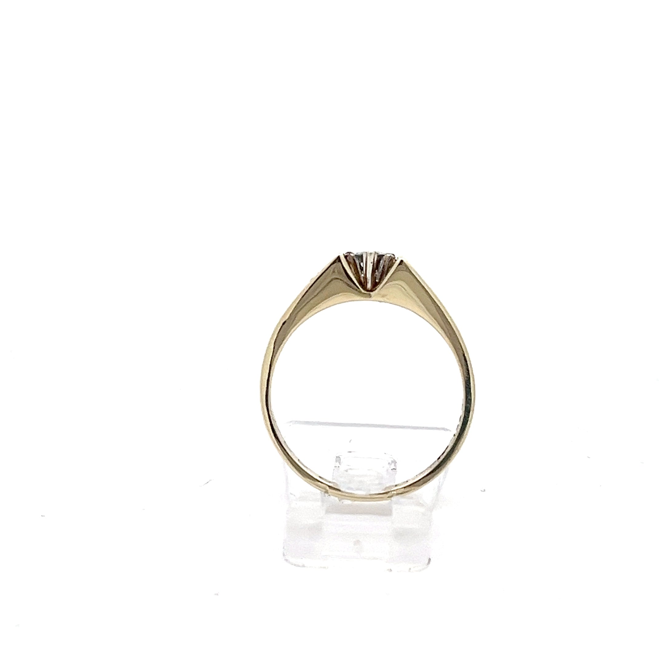 Diamanten Ring Gelb Gold 375 / 9 Karat