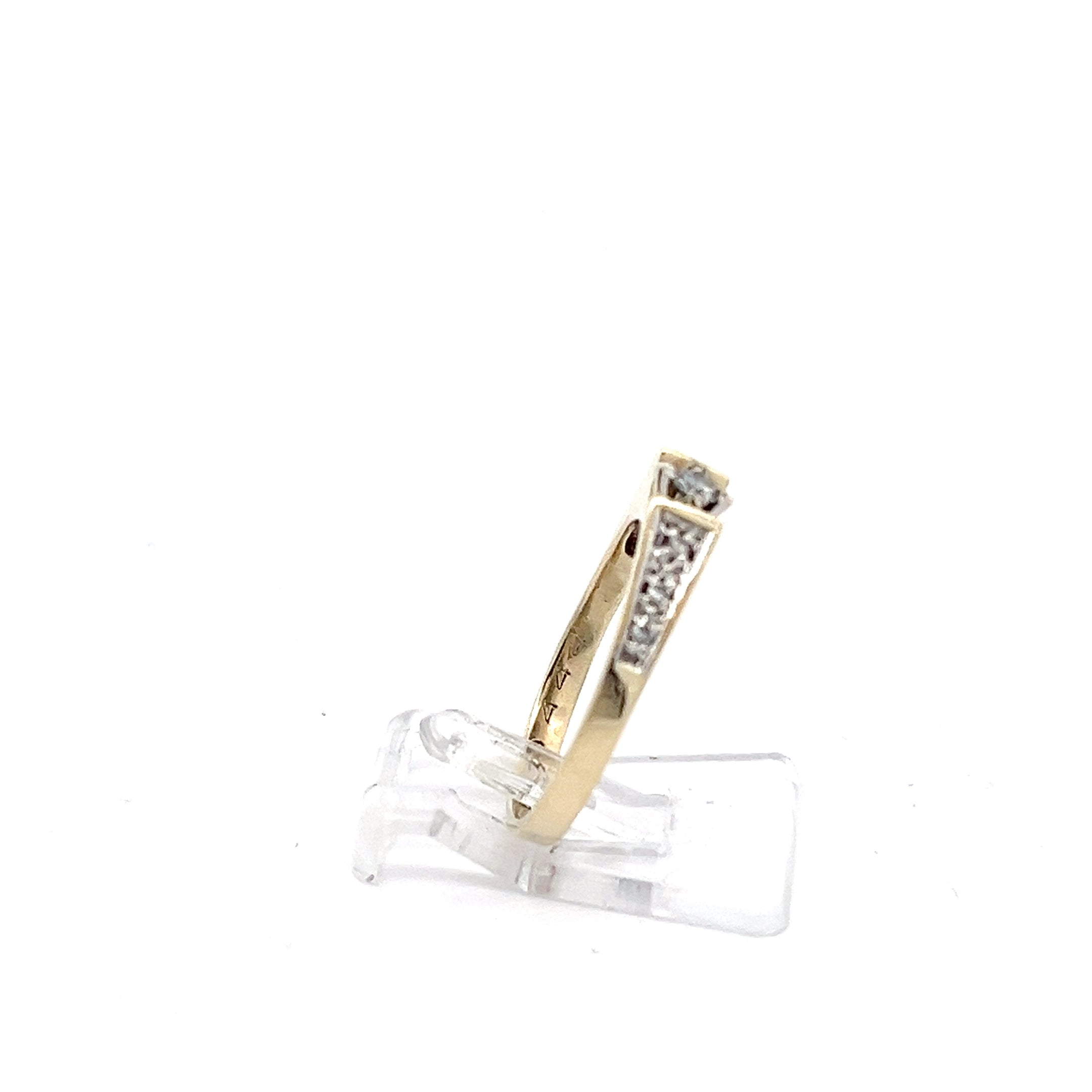 Diamanten Ring Gelb Gold 375 / 9 Karat