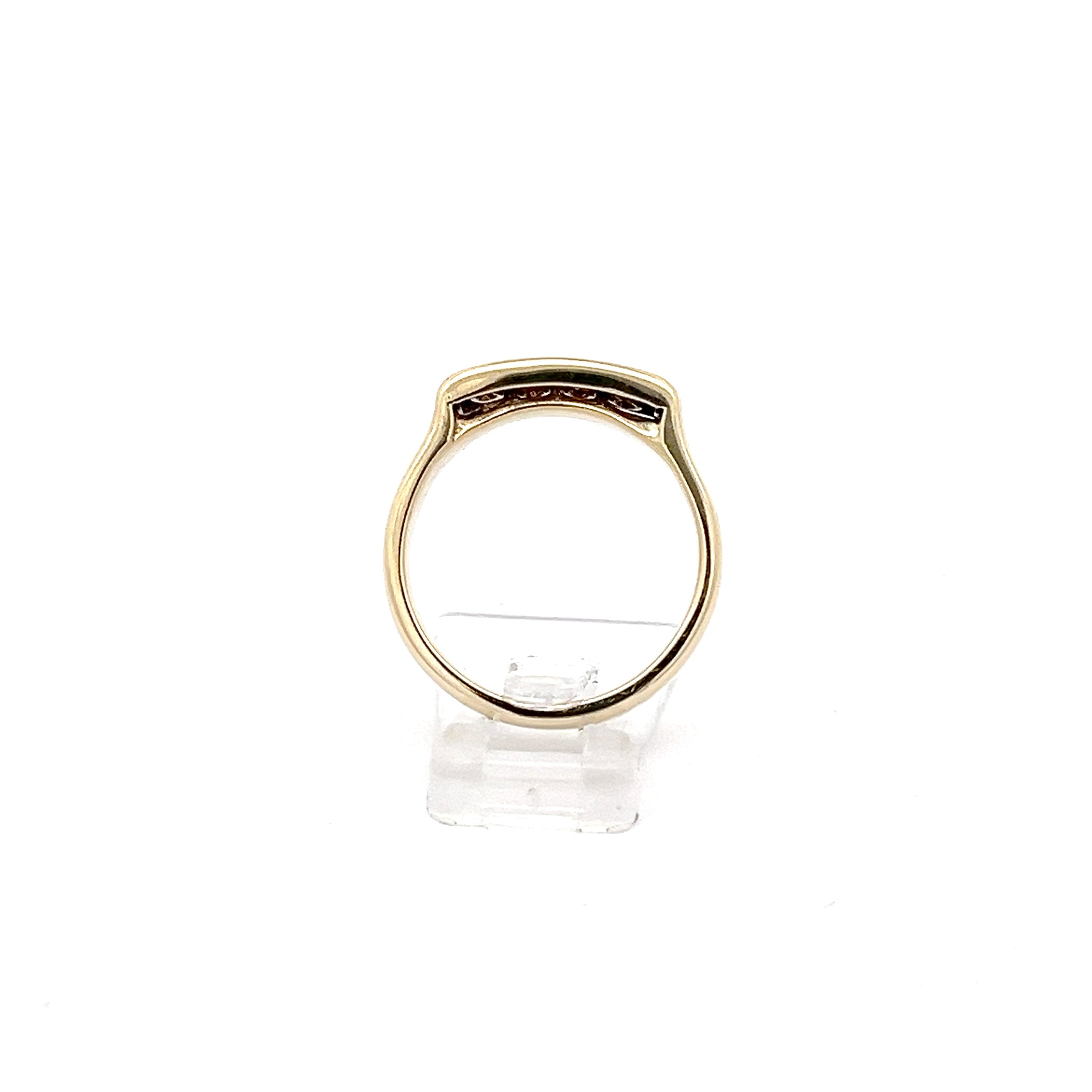Damen Ring Gold Schmuckstein orange 585/14kt *54