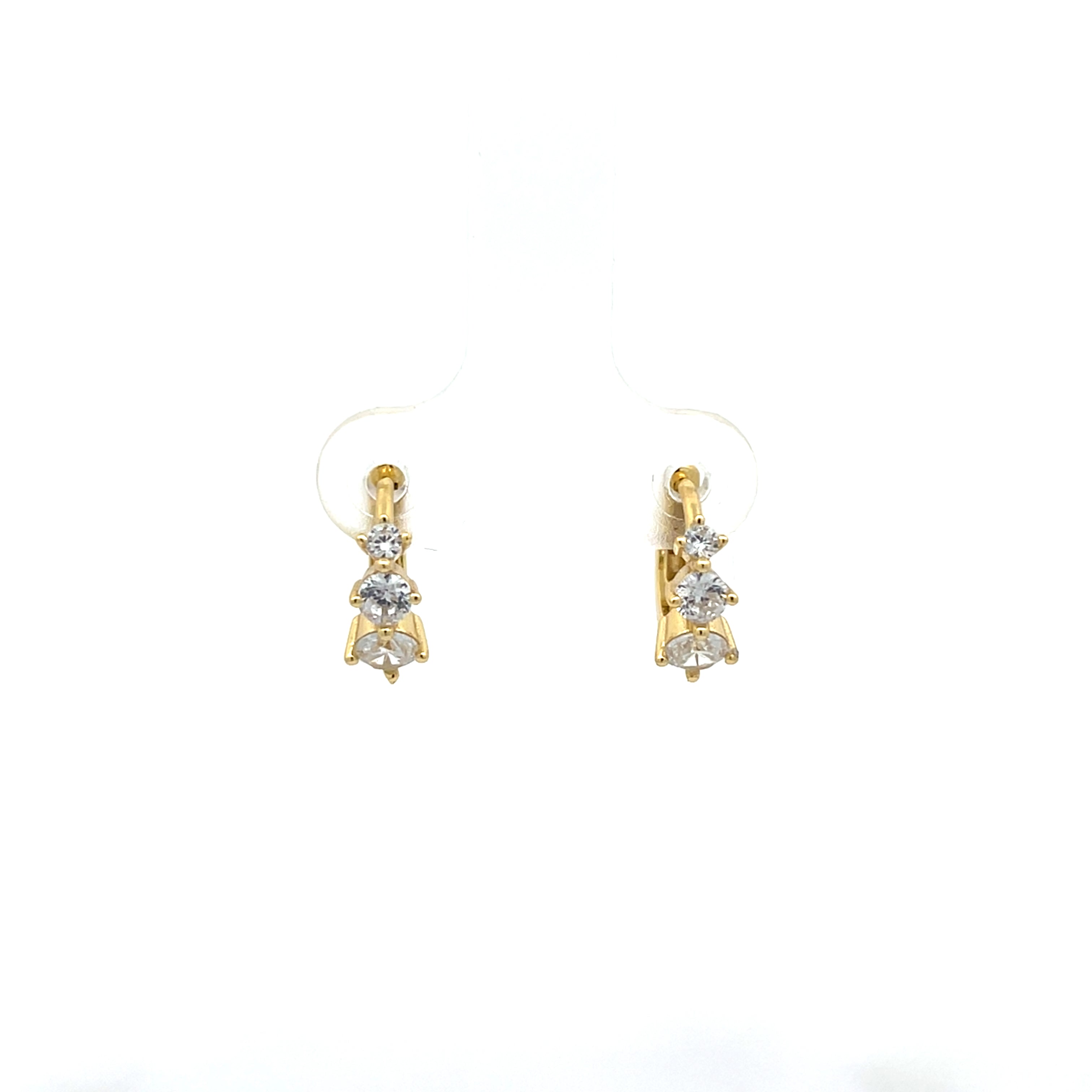 Ohrringe Silber 925 vergoldet Zirkonia