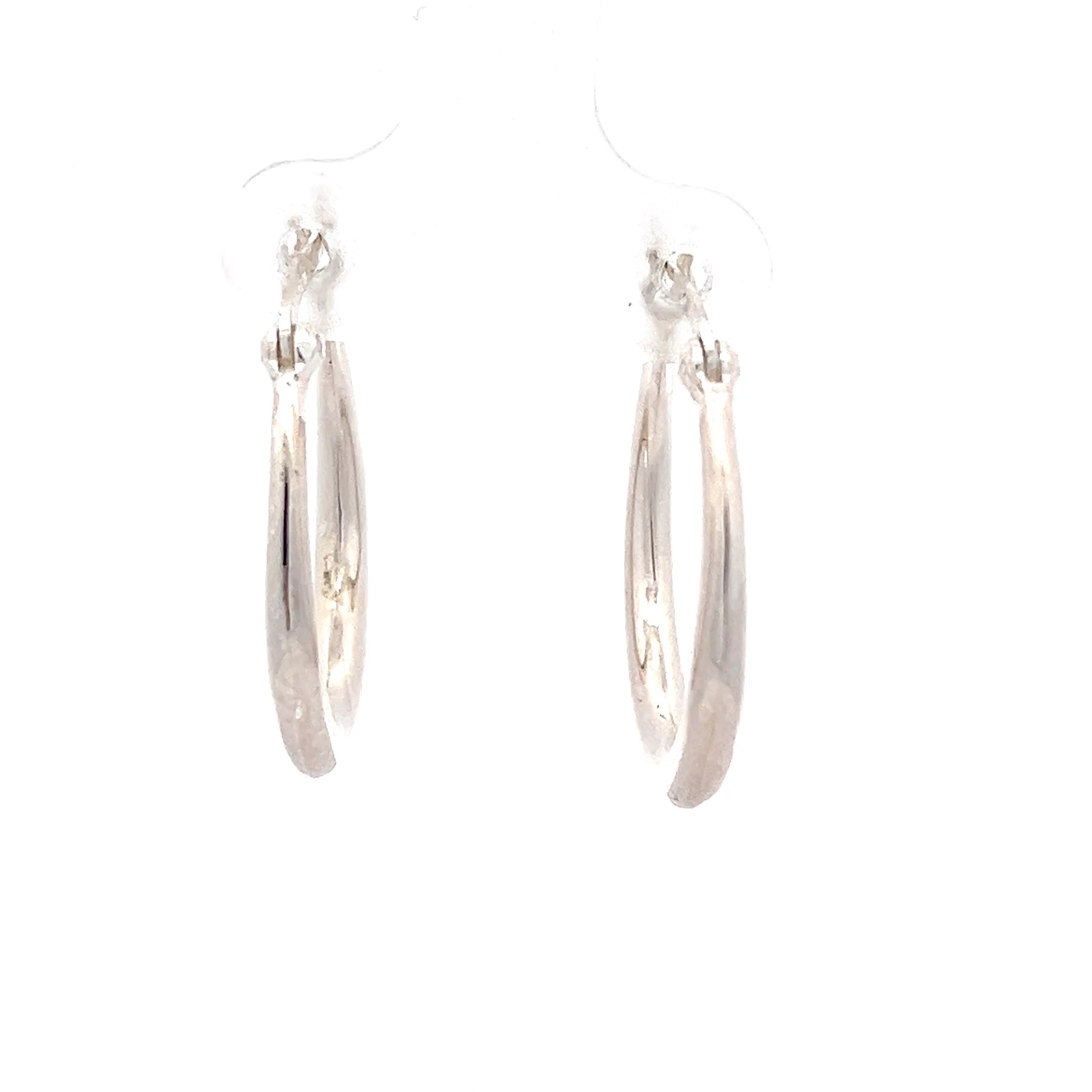 Sterling Silber 925 Hoops Ohrringe