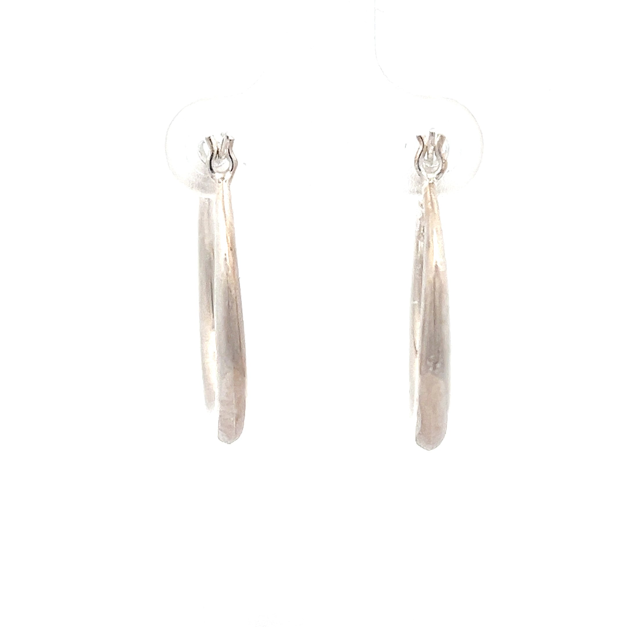 Sterling Silber 925 Hoops Ohrringe