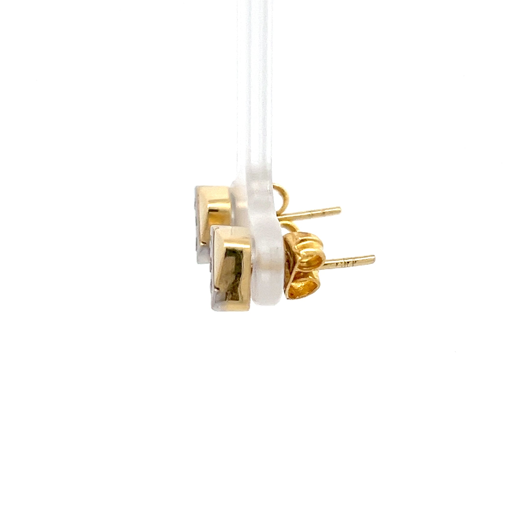 Brillanten Ohrringe Gelb Gold 585 14 Karat