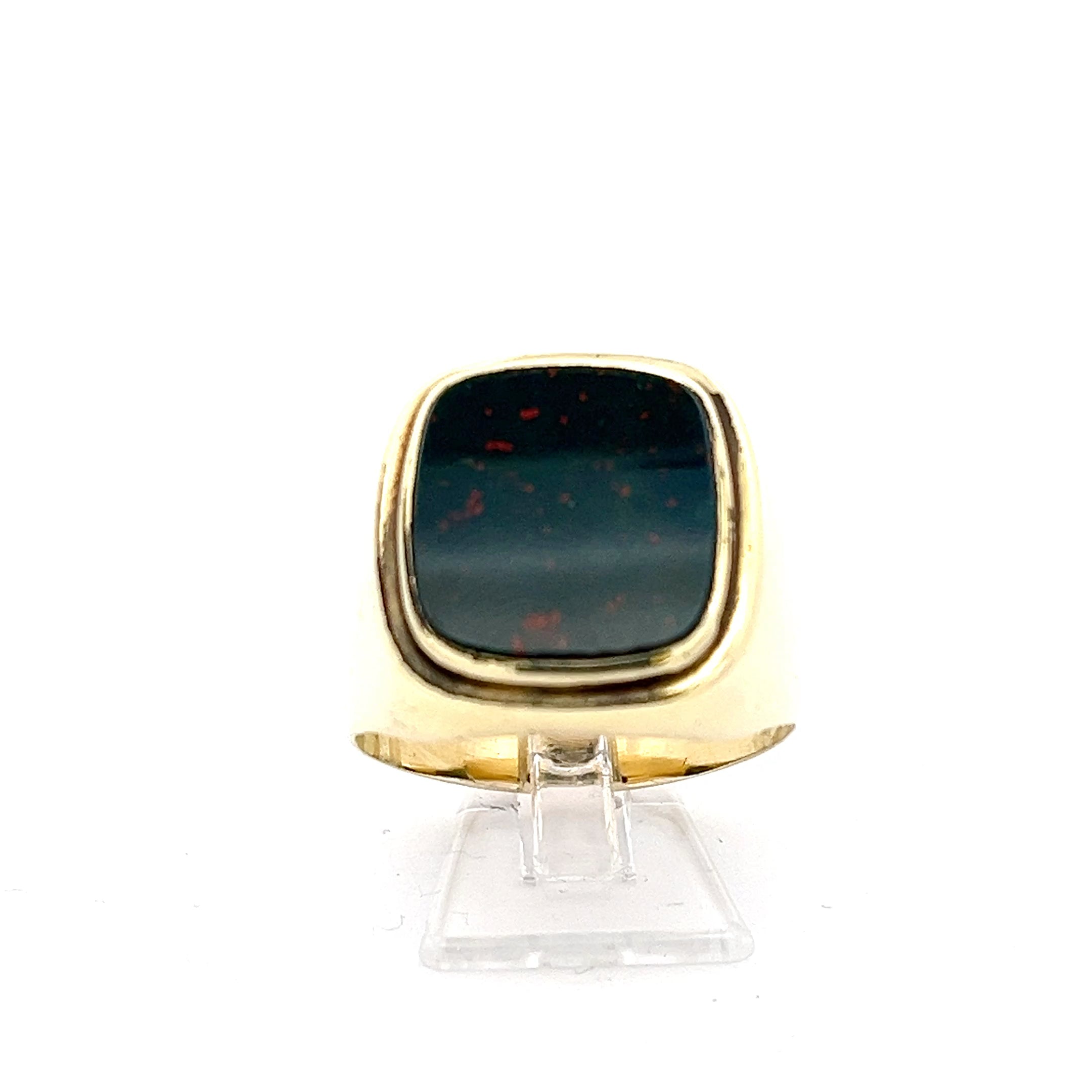 Herren Ring Gelb Gold Jaspis *69