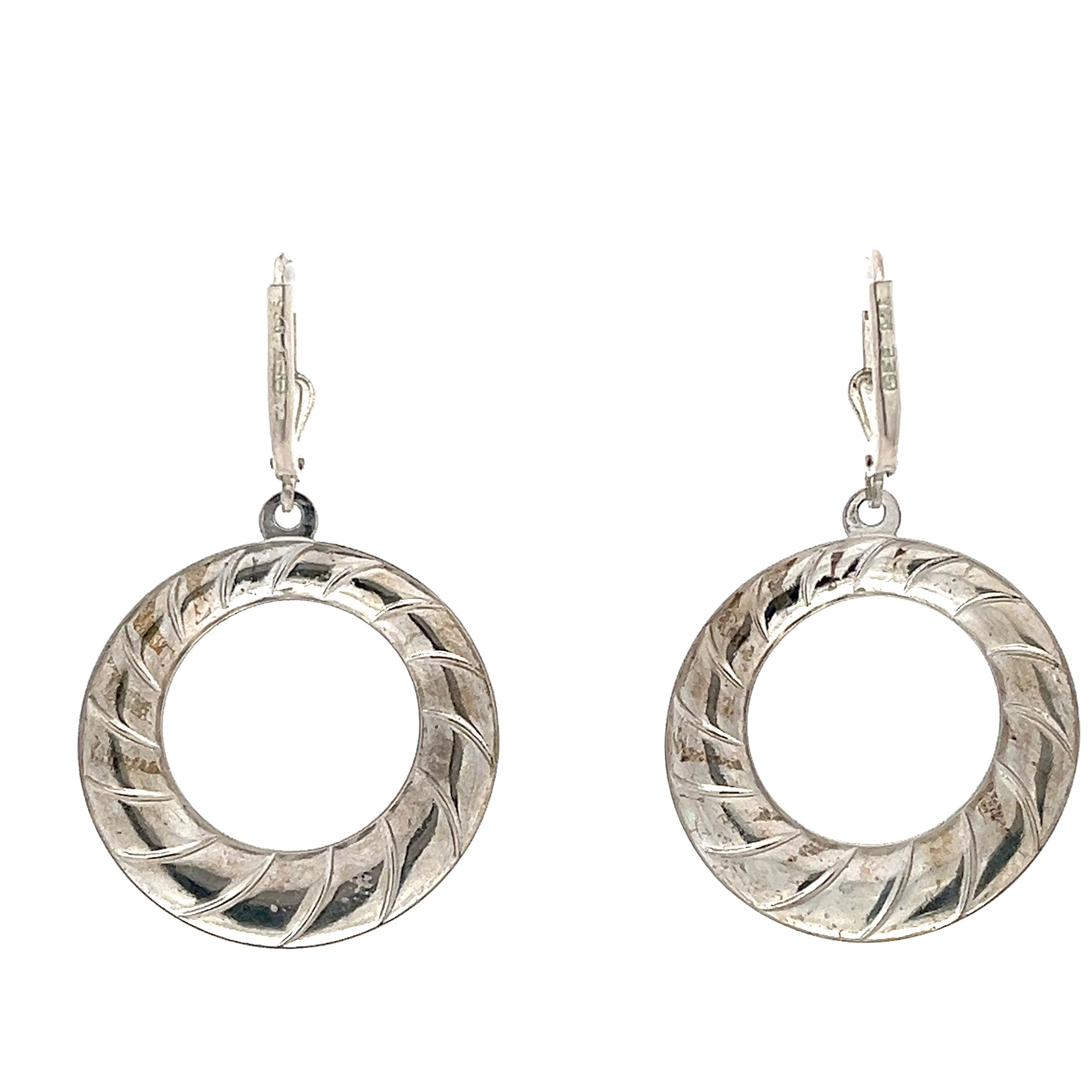 Ohrringe Sterling Silber 925 mit blauen Elementen