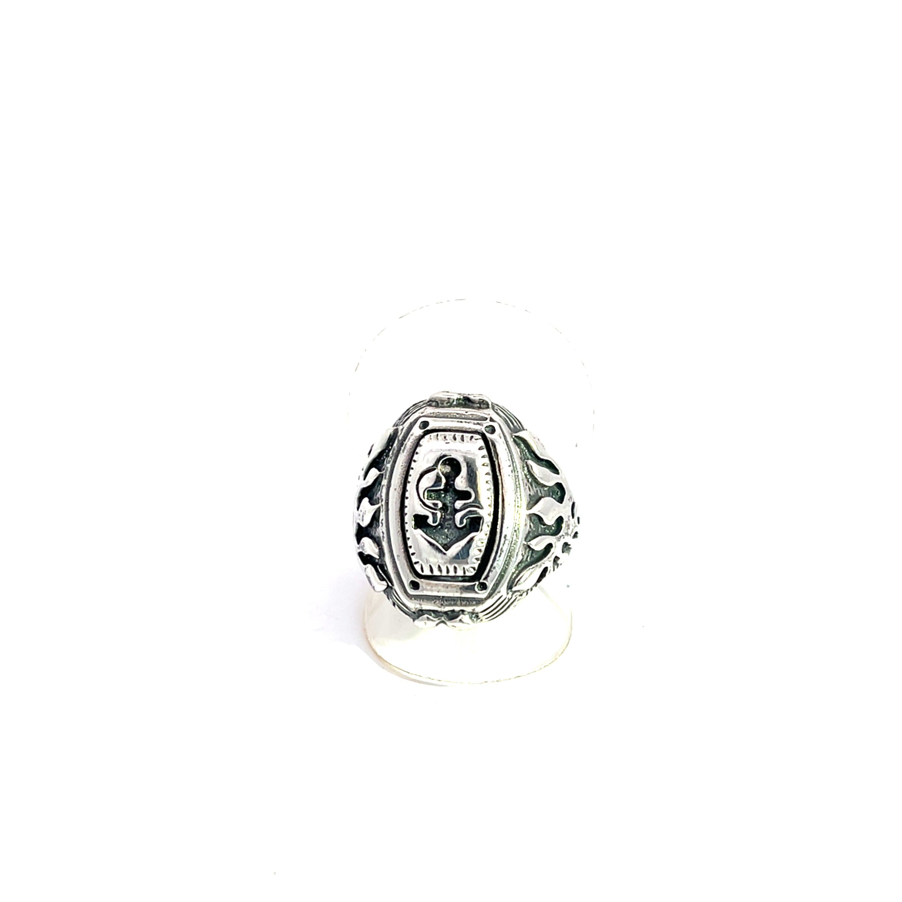 Herrenring Sterling Silber 925 Anker *62