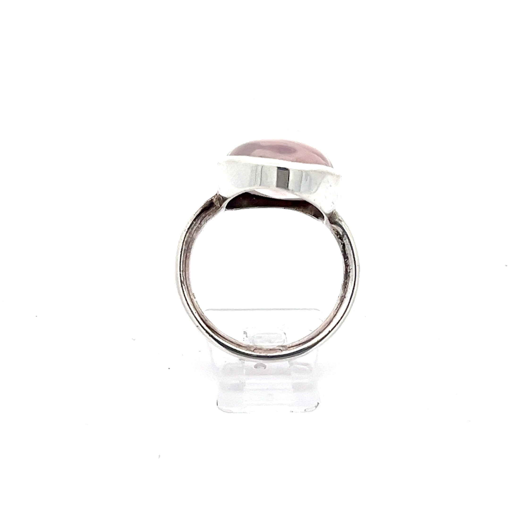 Ring Sterling Silber 925 rosa Stein *59