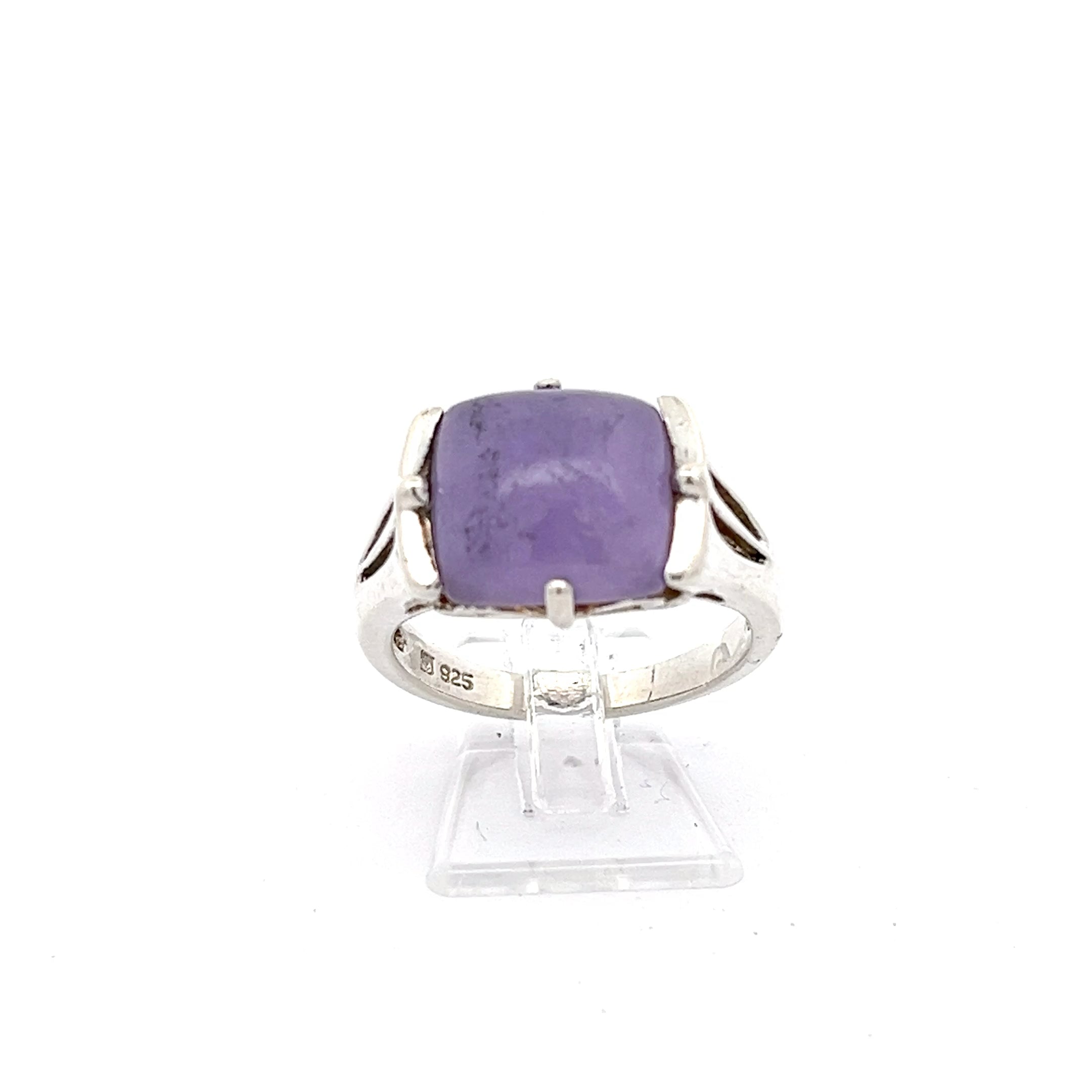 Ring Sterling Silber 925 mit Farbstein lila *60
