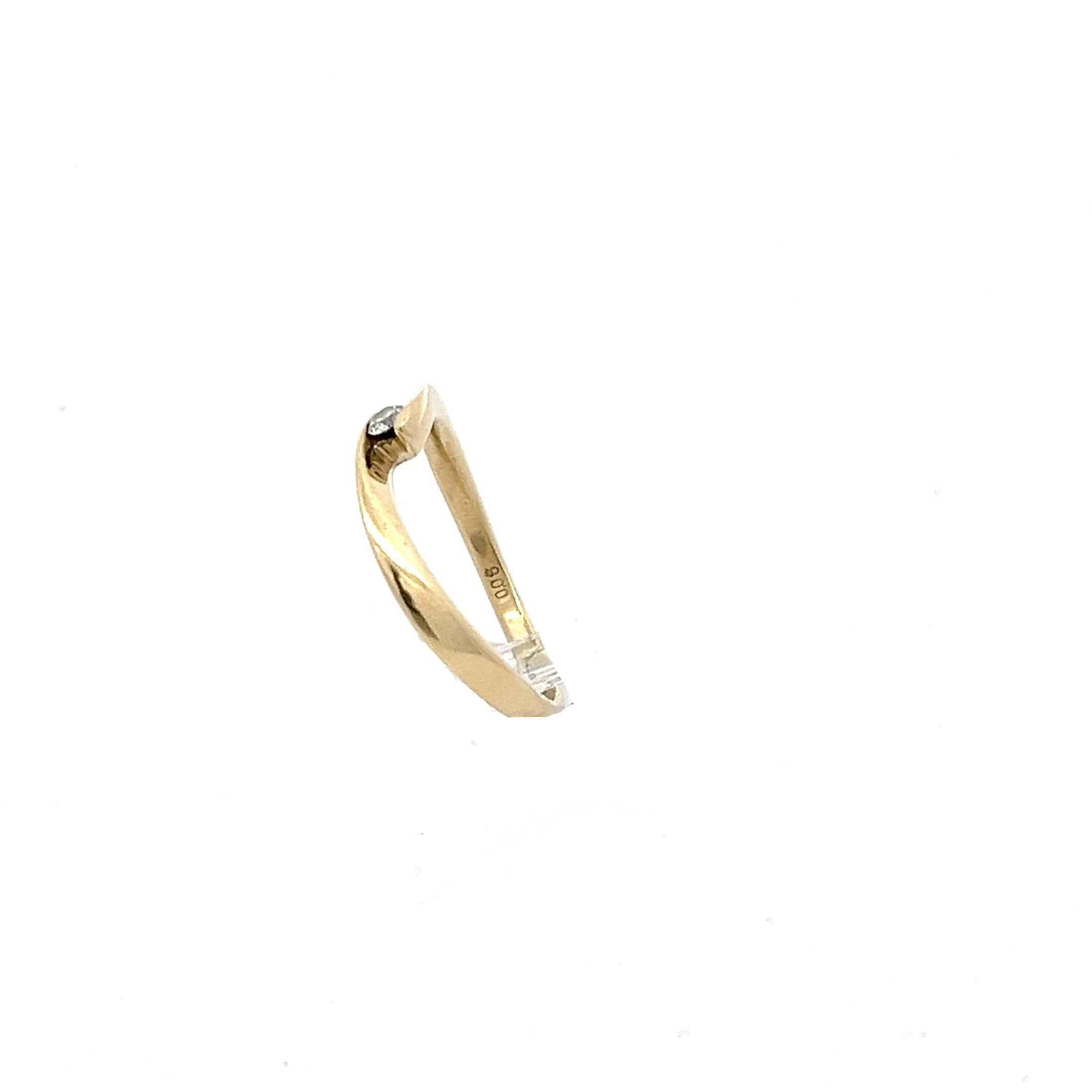 Damenring Gelbgold Brillant 585/14kt Gr.51