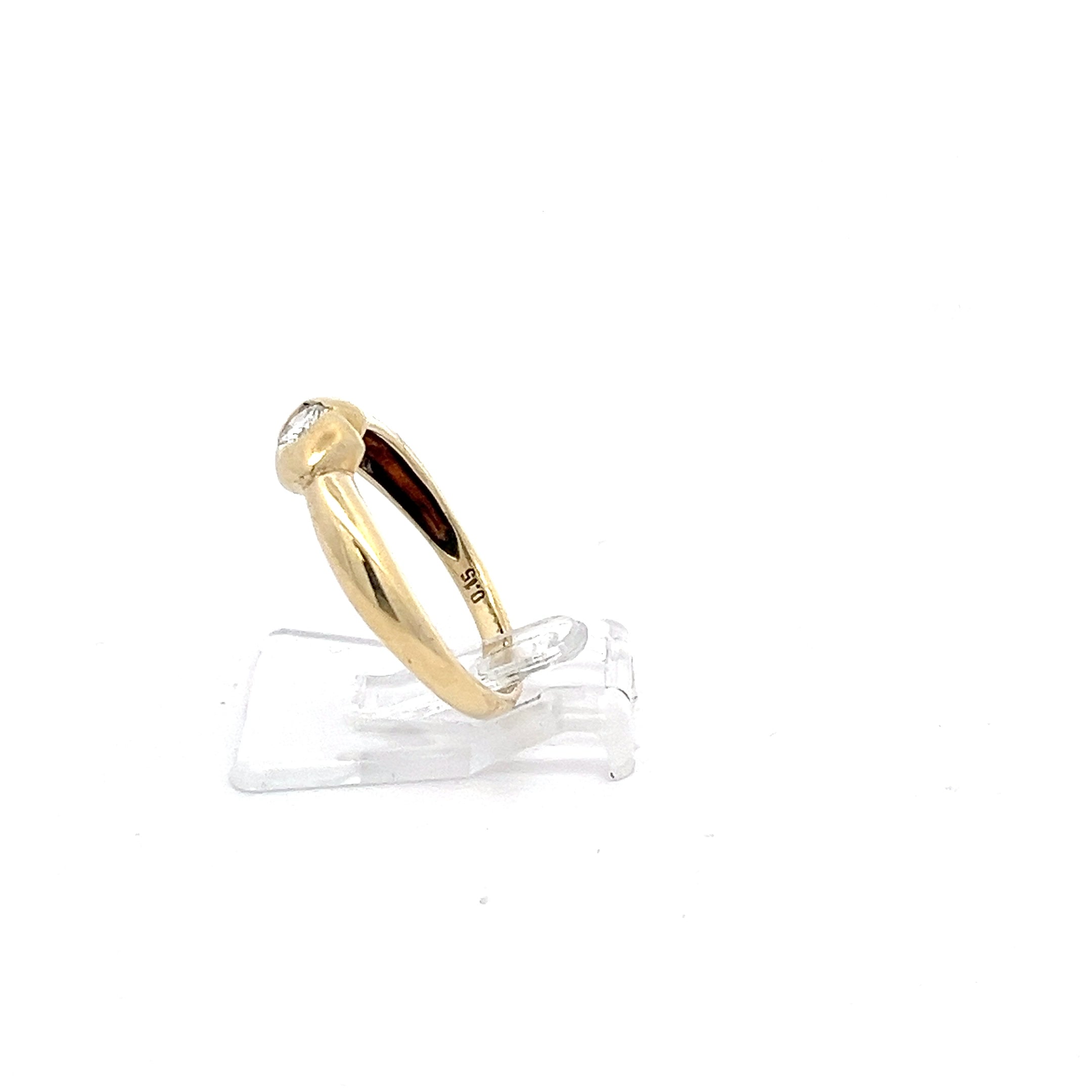 Brillanten Ring Gelb Gold 585 14 Karat *53